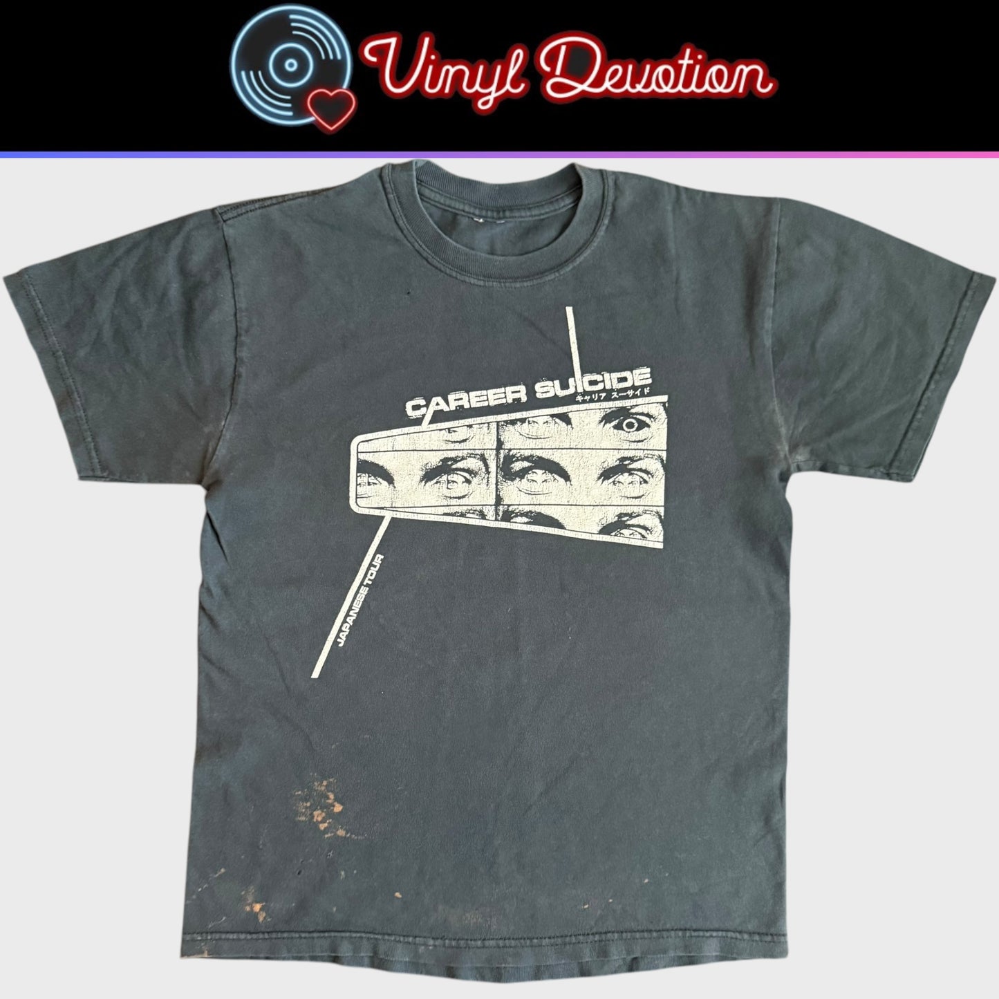 Career Suicide Band Invisible Eyes Japanese Tour 2005 Vintage T-Shirt Size S