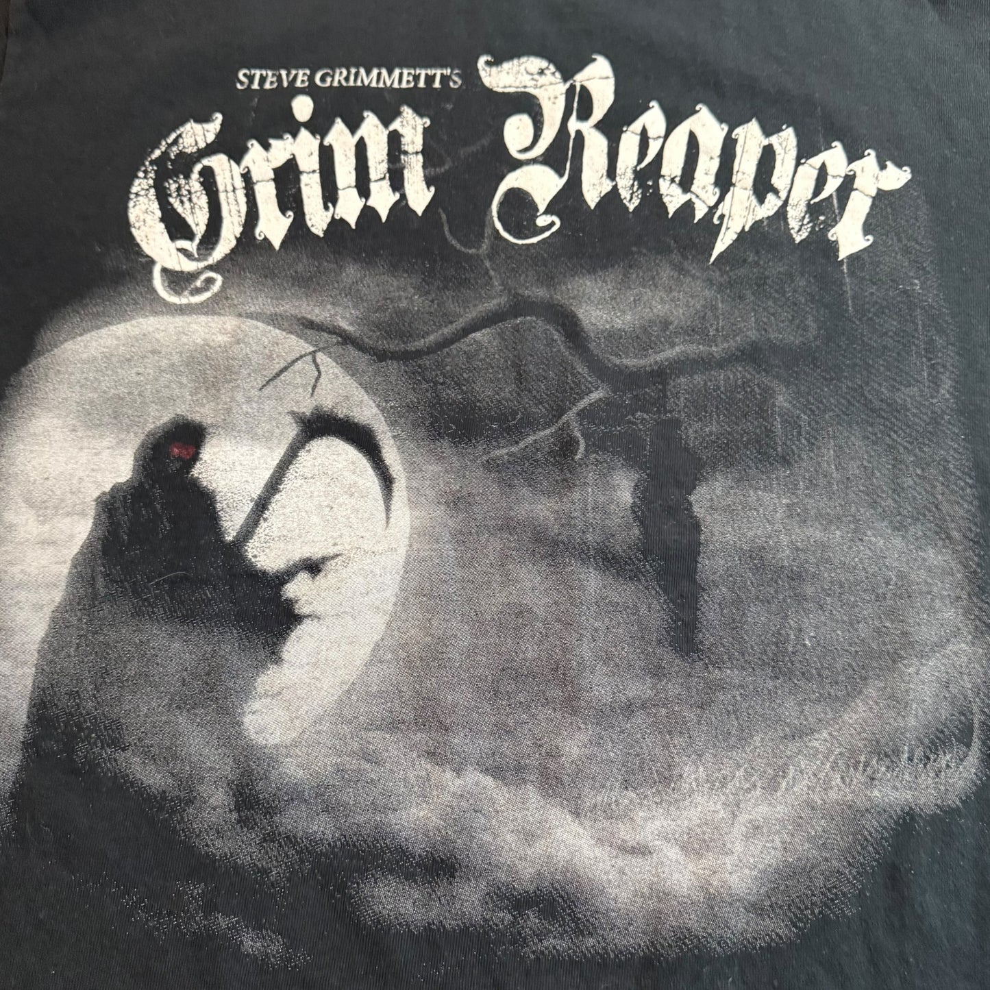 Steve Grimmett's Grim Reaper Band See You In Hell T-Shirt Size M NWOBHM