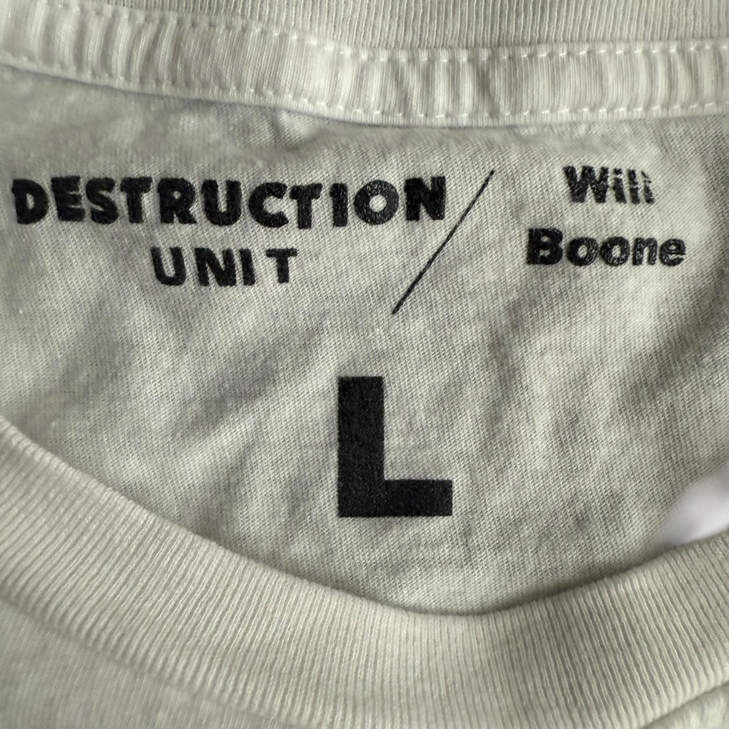 Destruction Unit Band 7 Unit White T-Shirt Size L