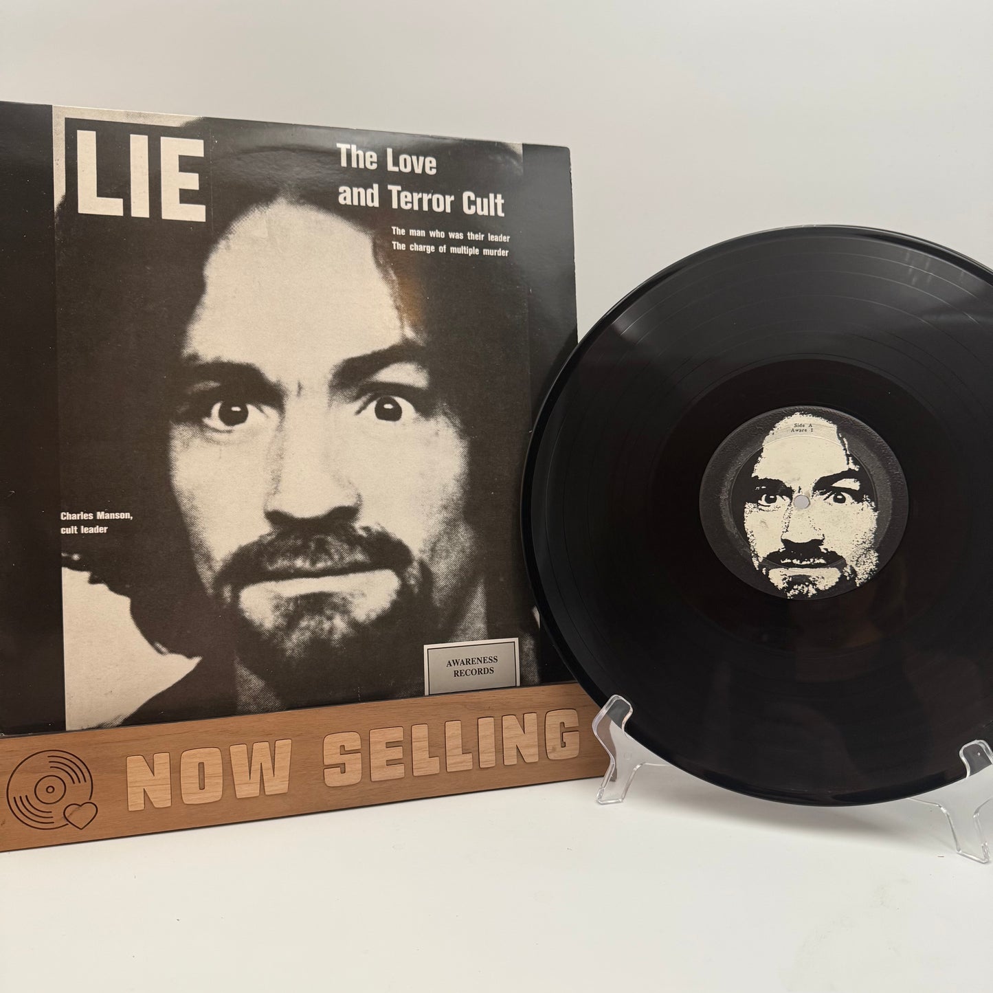 Charles Manson - LIE: The Love And Terror Cult Vinyl LP 1987 Reissue