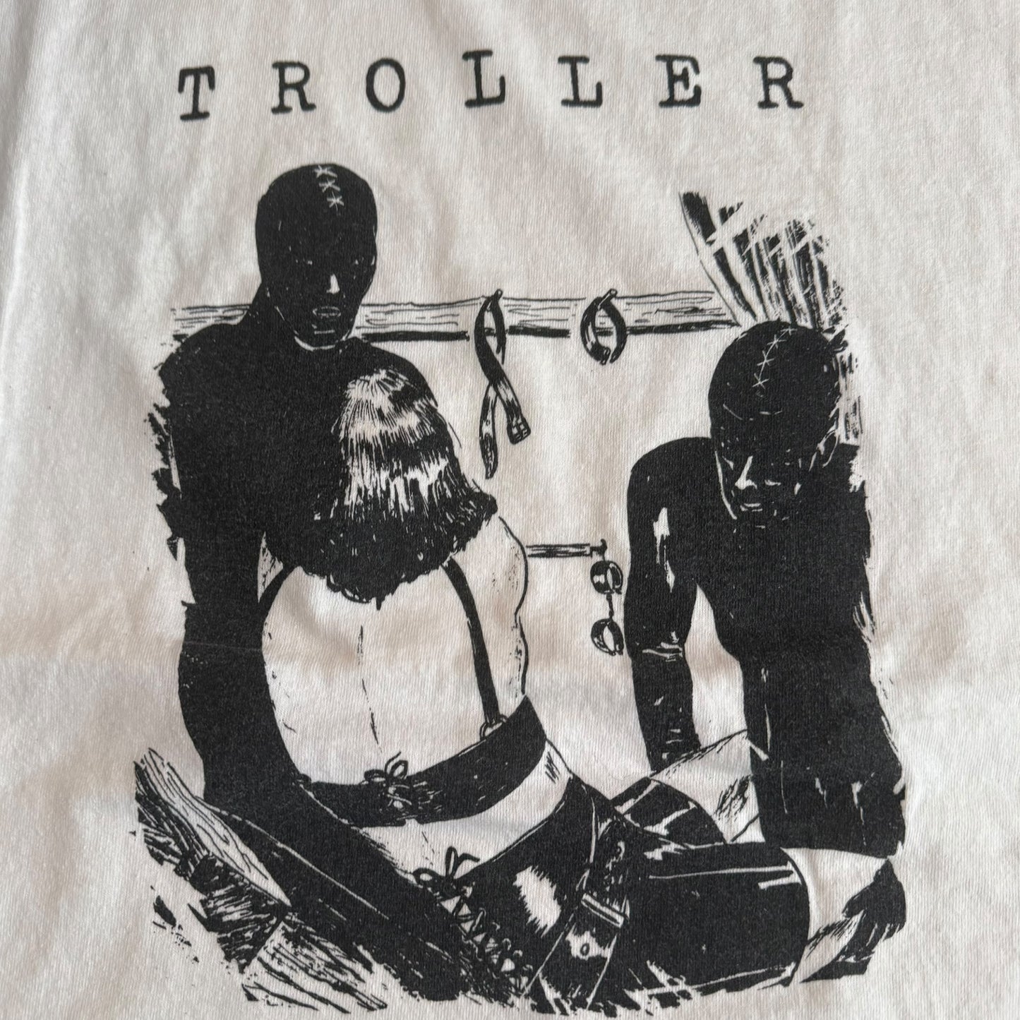 Troller Band White T-Shirt Size XXL Darkwave