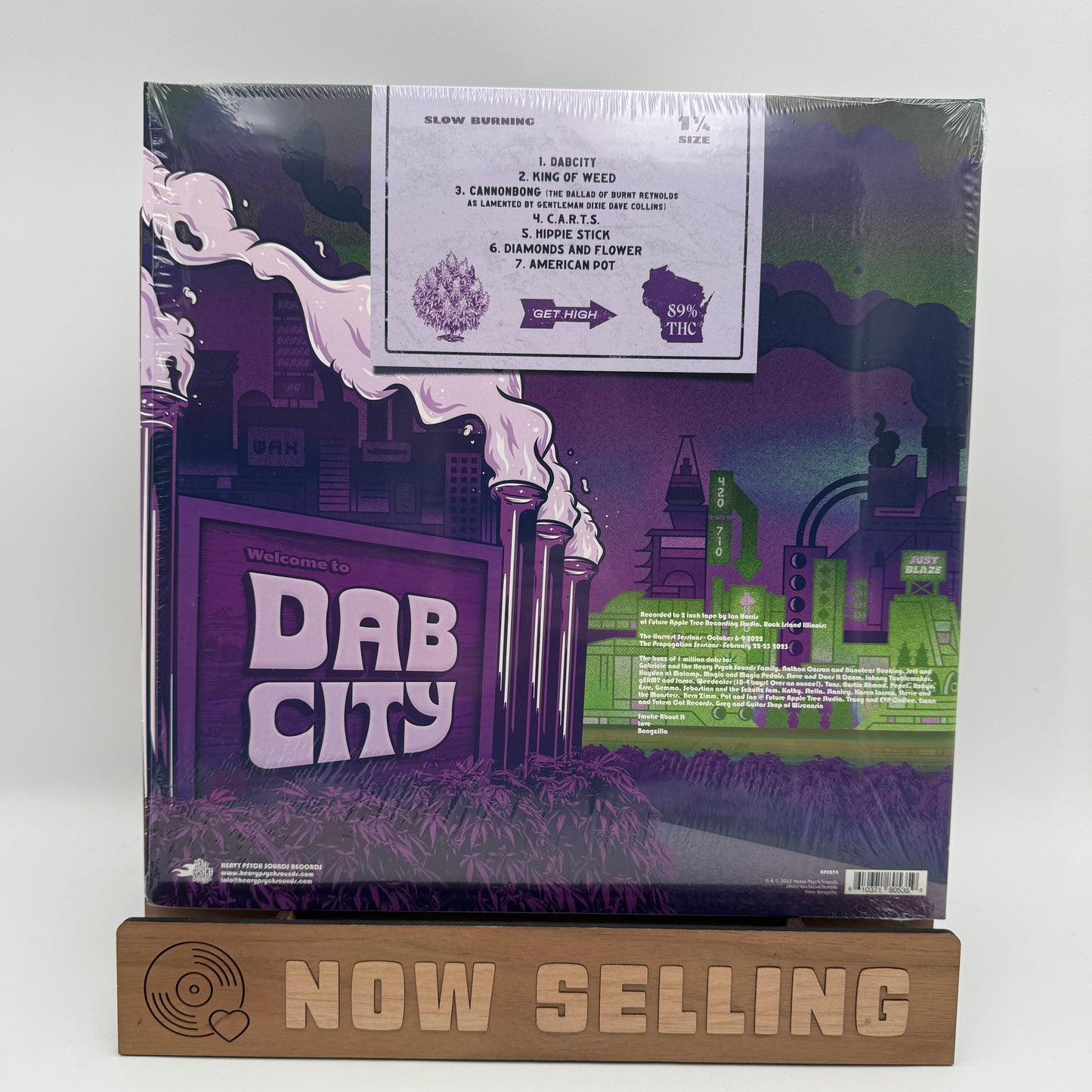 Bongzilla - Dab City Vinyl LP Green / White / Purple Merge Ultra Limited Edition