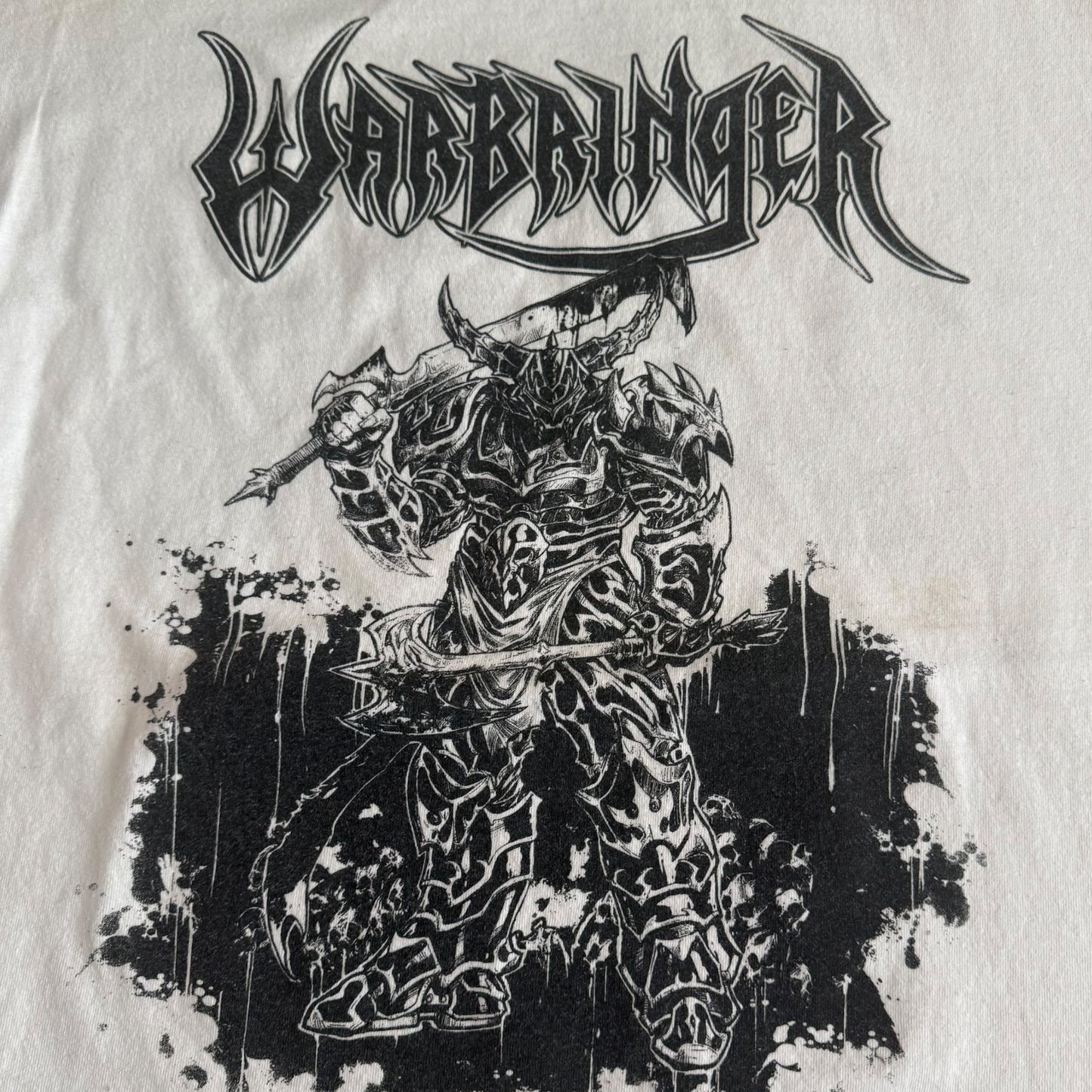 Warbringer Band Warbeast - Born Of The Ruins 2008 White T-Shirt Size XL Official