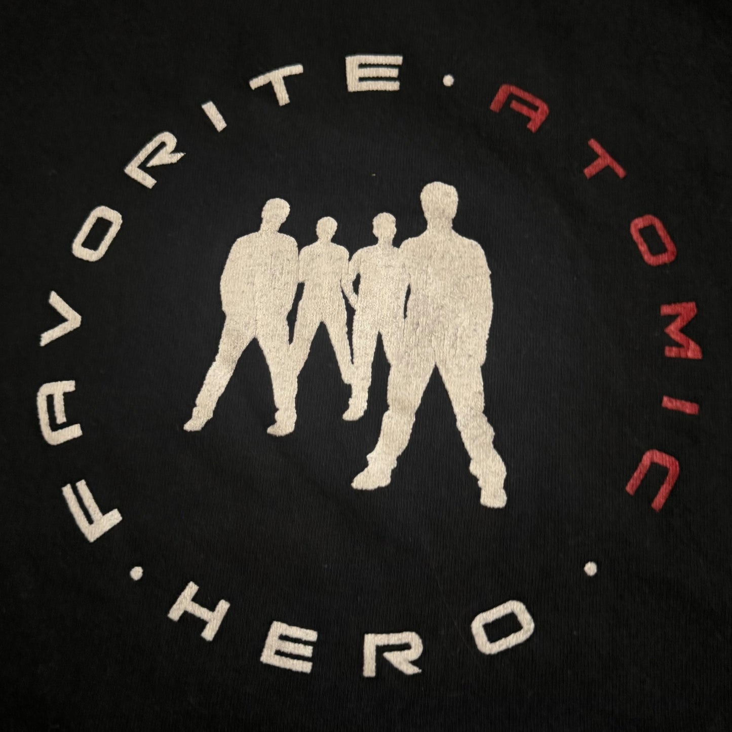 Favorite Atomic Hero Band Who Will Save You Now? Vintage T-Shirt Size M