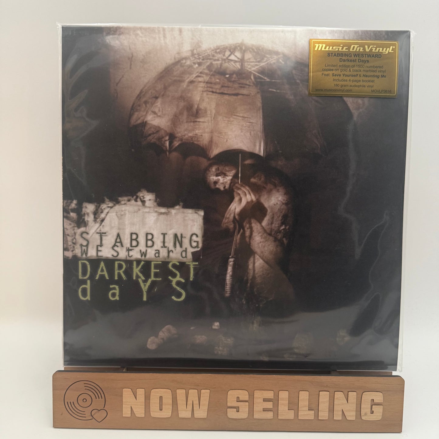 Stabbing Westward - Darkest Days Vinyl LP Gold And Black Marbled Numbered