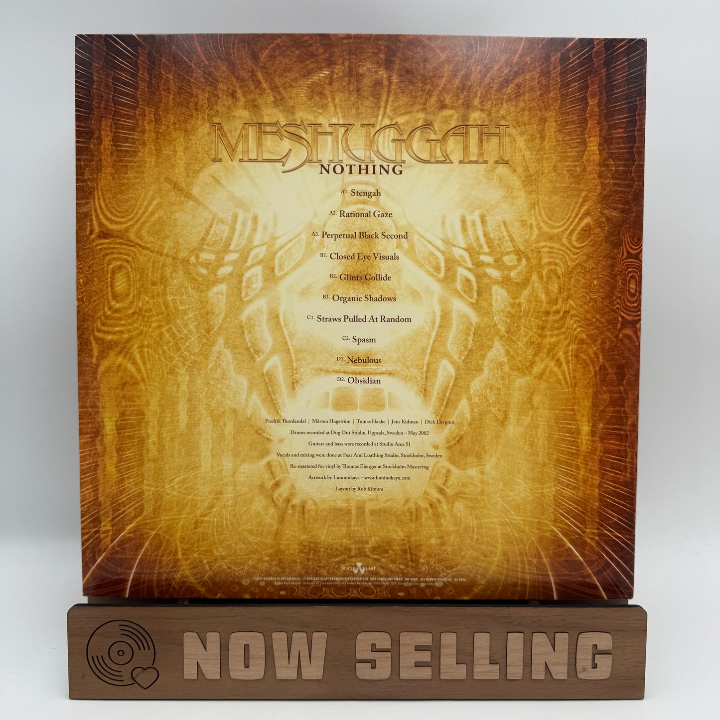 Meshuggah - Nothing Vinyl LP Alt Cover Brown / Orange Swirl 2 C/D RECORDS READ