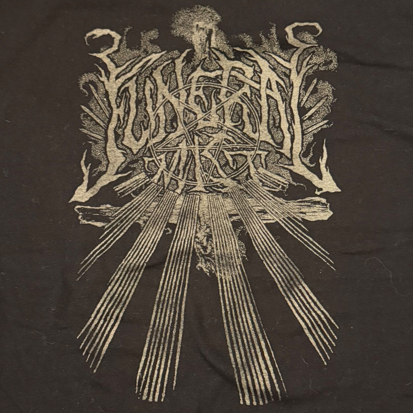 Funeral Mist Band Logo - Norma Evangelium Diaboli T-Shirt Size XL