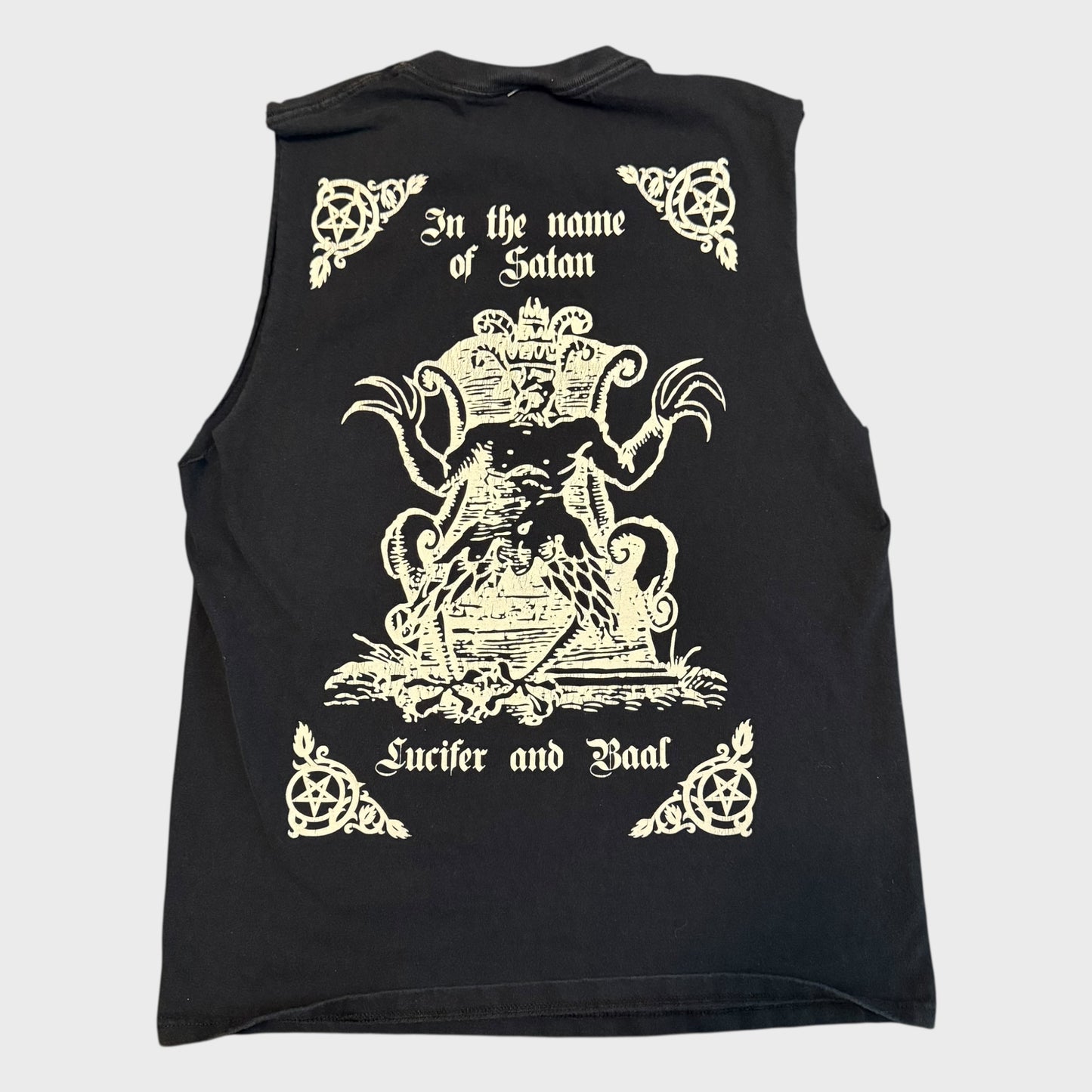 Inquisition Band Into The Infernal Regions Of The Ancient Cult Cut Sleeves T-Shirt Size M