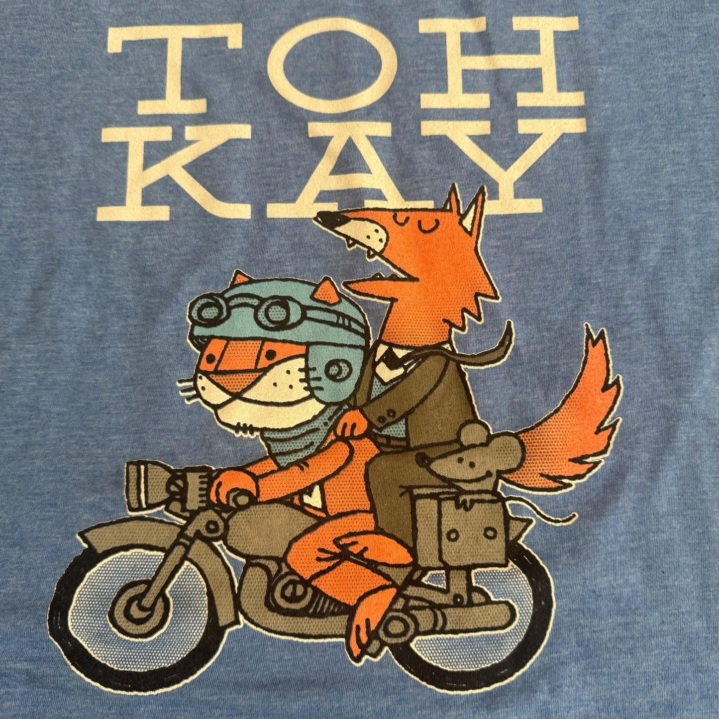 Toh Kay Band Return To Campfire 2016 Tour Blue T-Shirt Size L Streetlight Manifesto