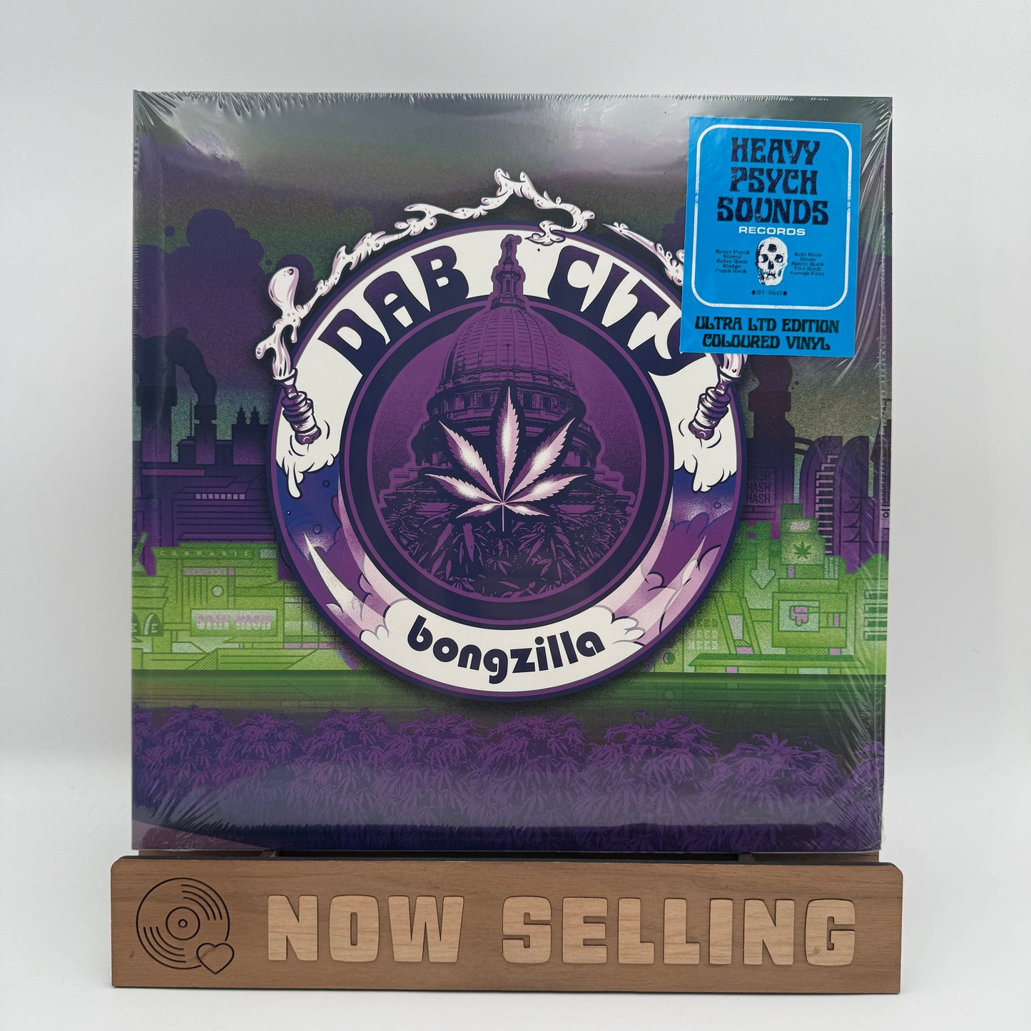Bongzilla - Dab City Vinyl LP Green / White / Purple Merge Ultra Limited Edition