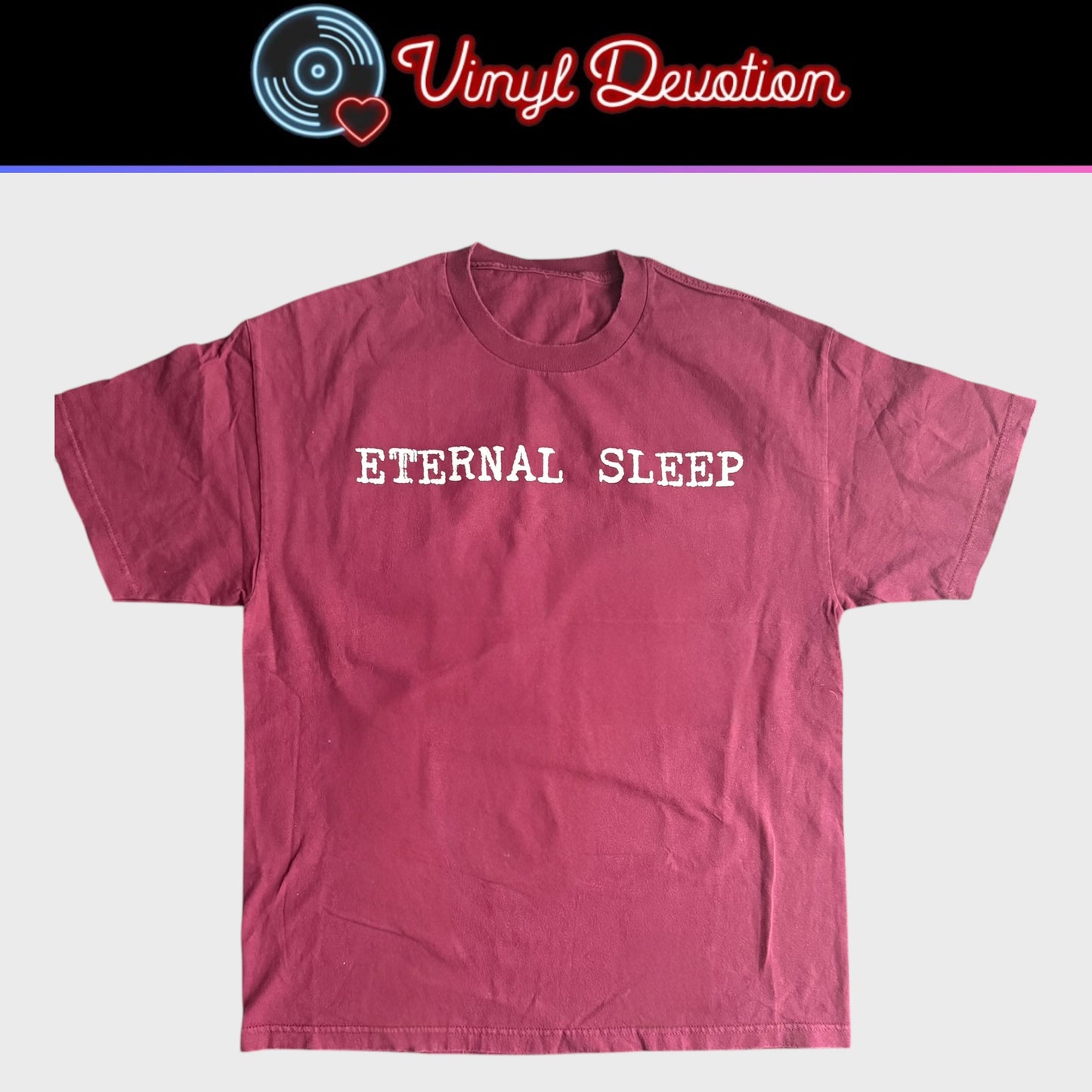 Eternal Sleep Band Call Designd To Destroy Your Love Maroon T-Shirt Size XL