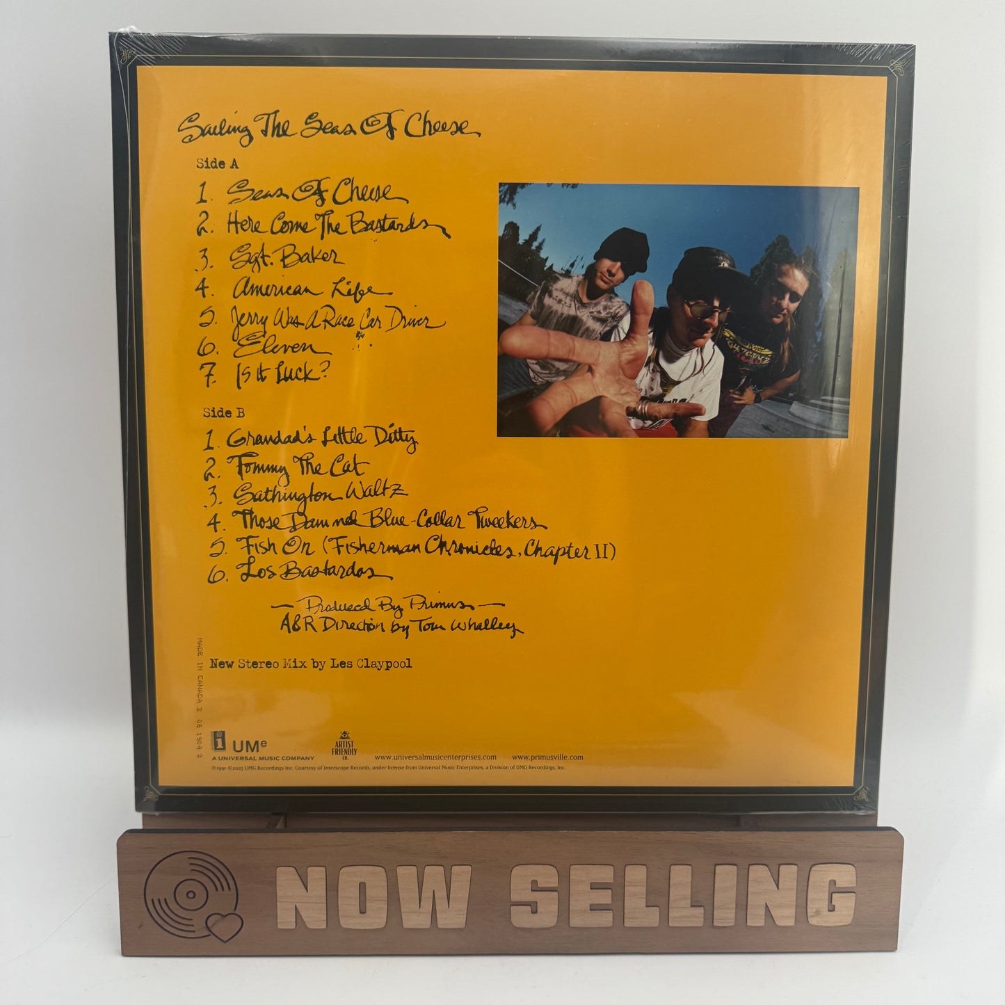 Primus - Sailing The Seas Of Cheese Vinyl LP Reissue Cheese Wheel SEALED