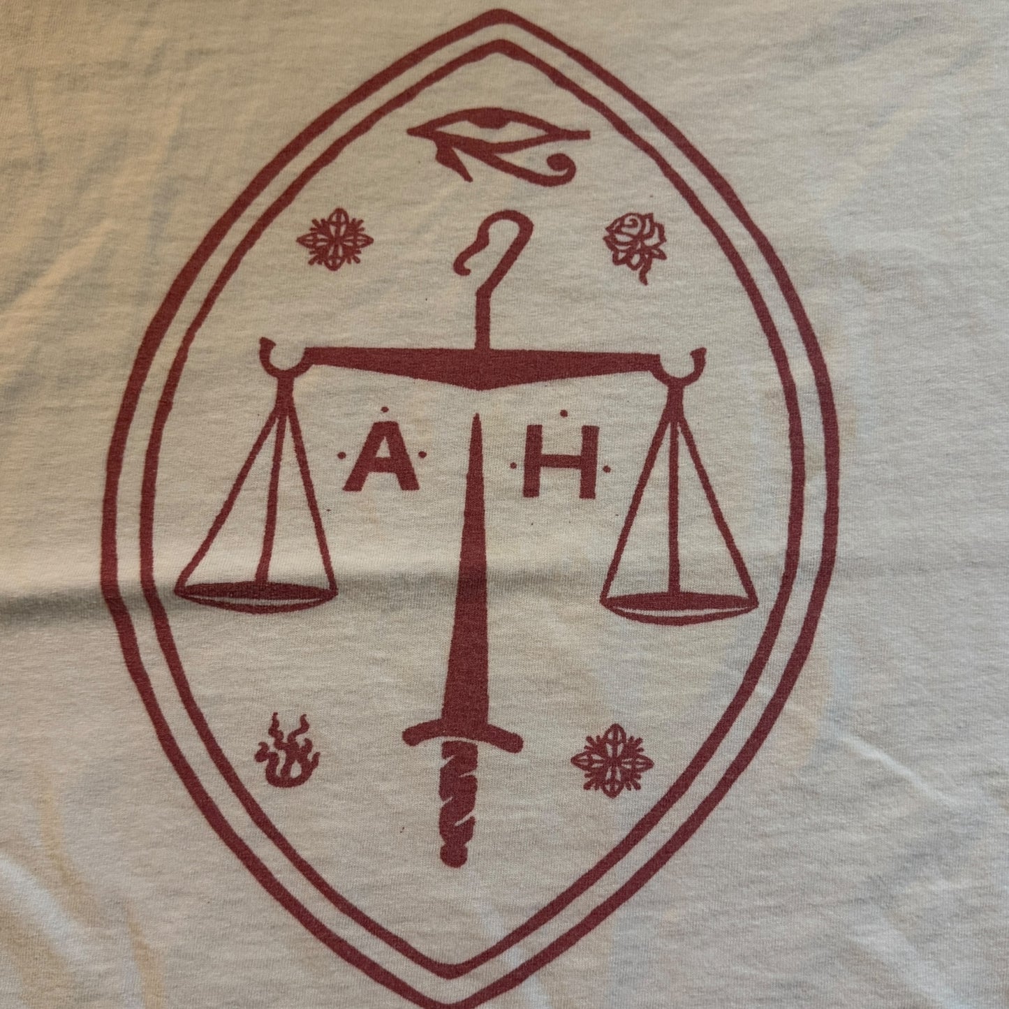 Ascetic House Record Label White T-Shirt Size M Marshstepper Destruction Unit Body Of Light