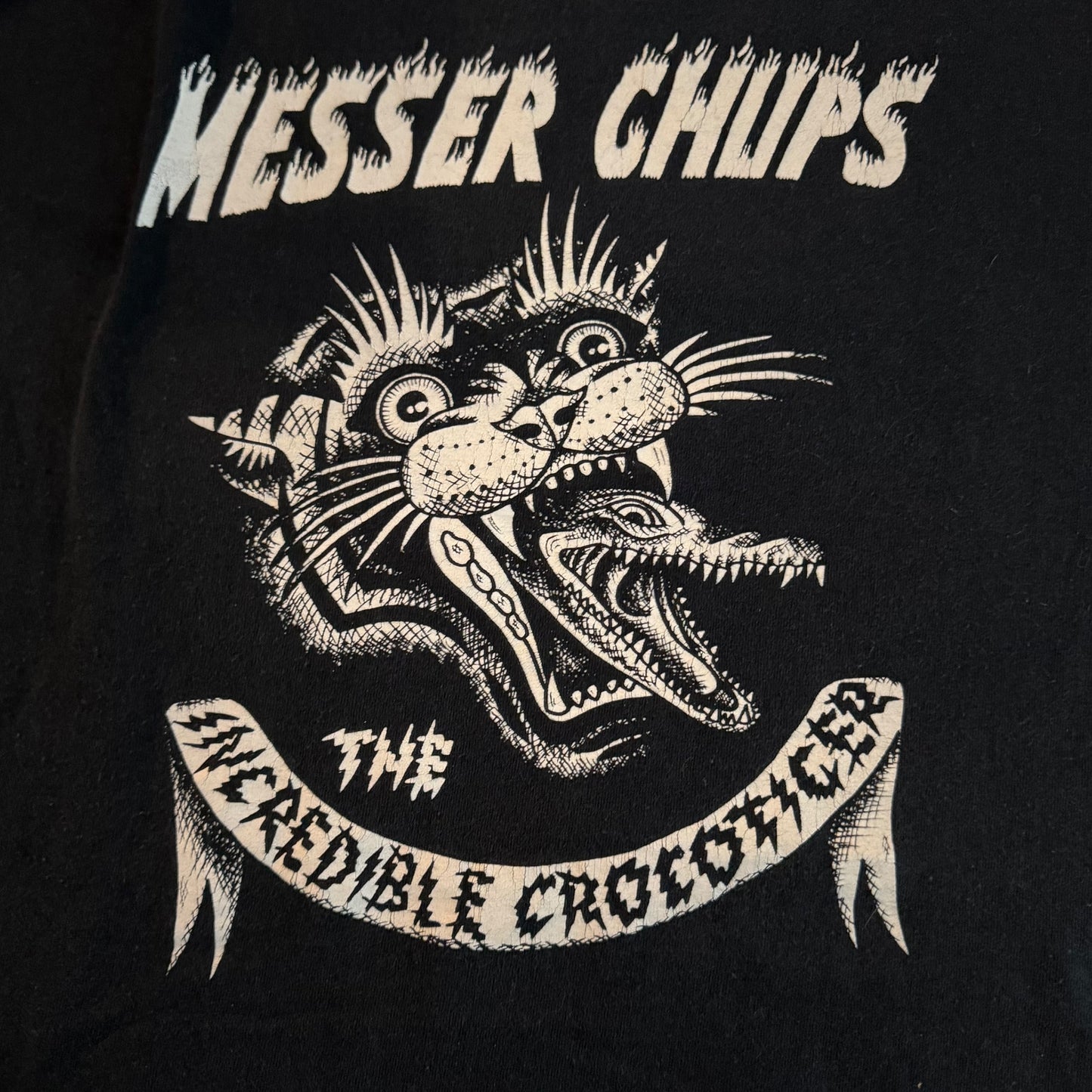 Messer Chups Band The Incredible Crocotiger T-Shirt Size XXL