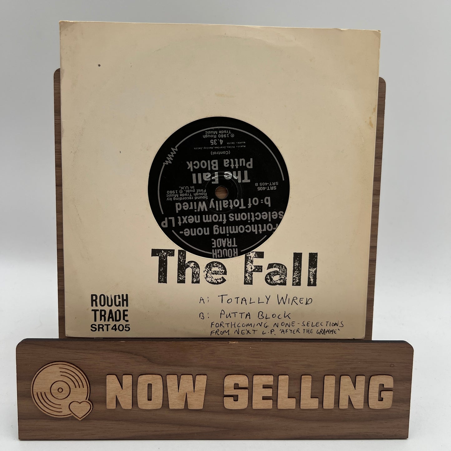 The Fall - Totally Wired Vinyl 7" Original 1st Press Australia Black Labels