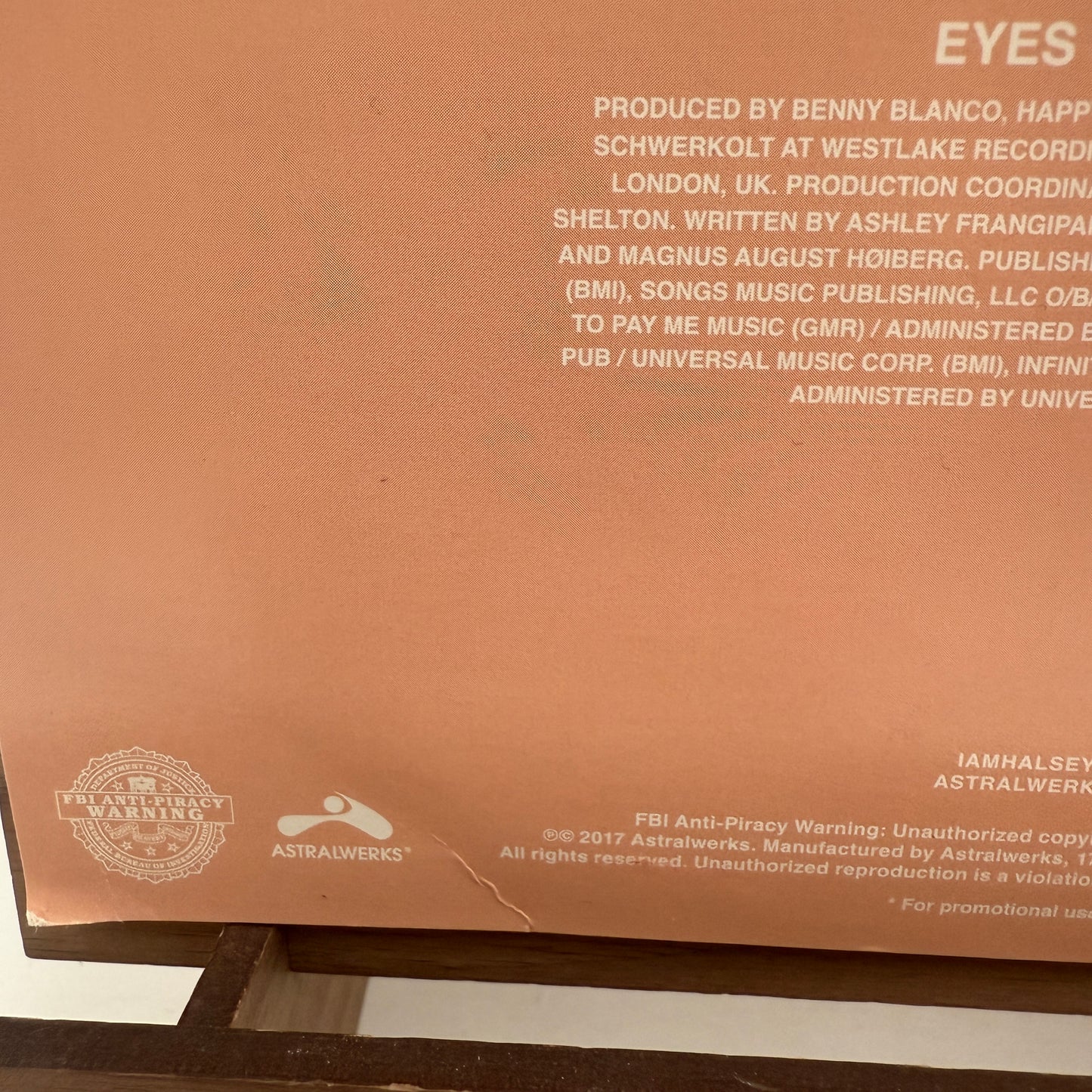 Halsey - Now Or Never Vinyl 7" Limited Edition Promo