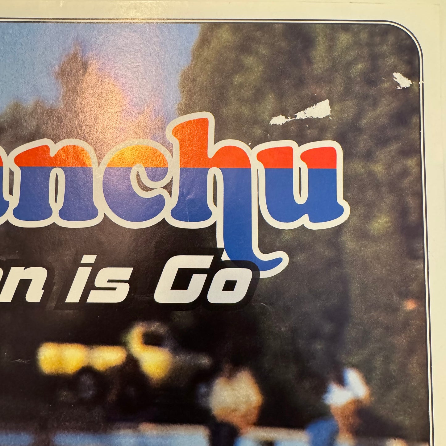 Fu Manchu Band The Action Is Go Vintage 1997 Poster Double Sided 18" x 24"