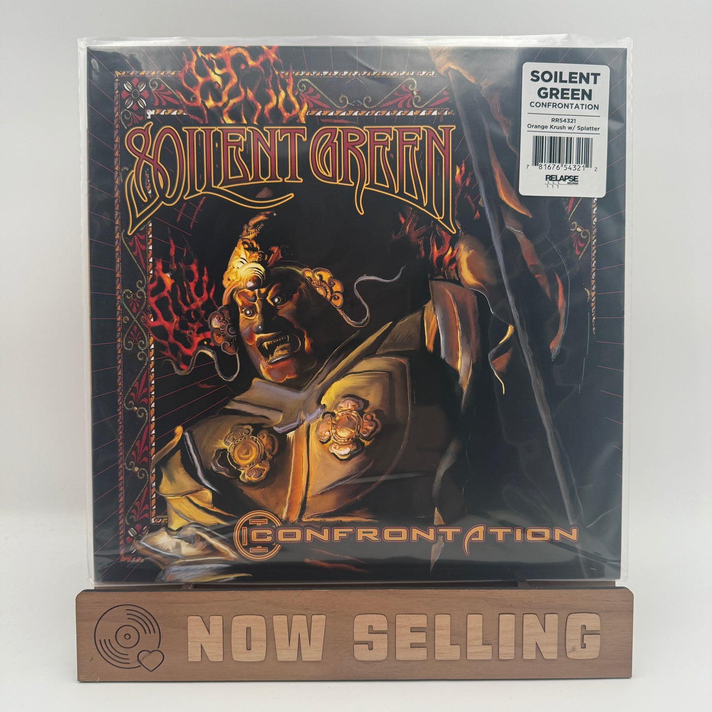 Soilent Green - Confrontation Vinyl LP Orange Krush Black Splatter