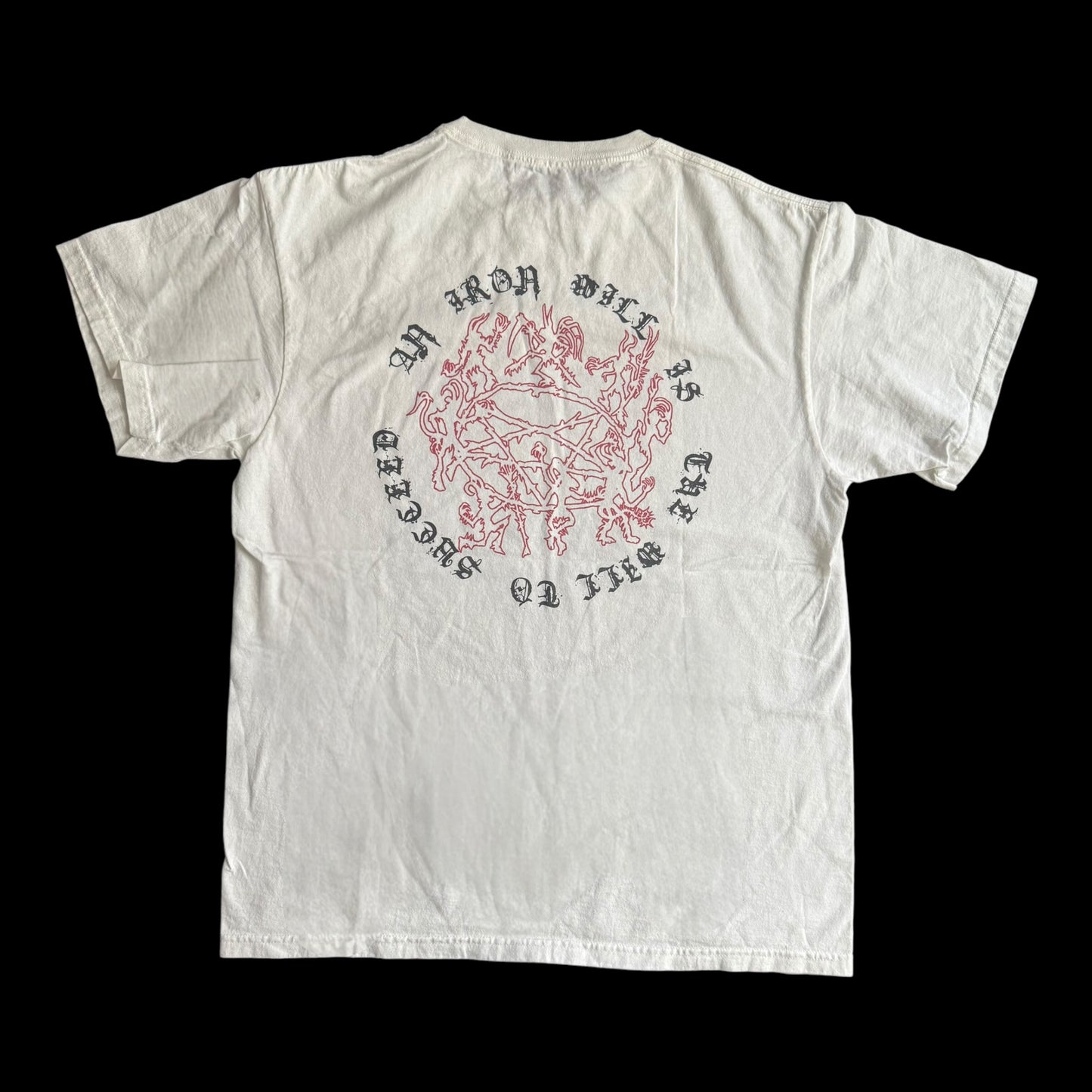 Gospel Of The Horns Band An iron Will White T-Shirt Size L