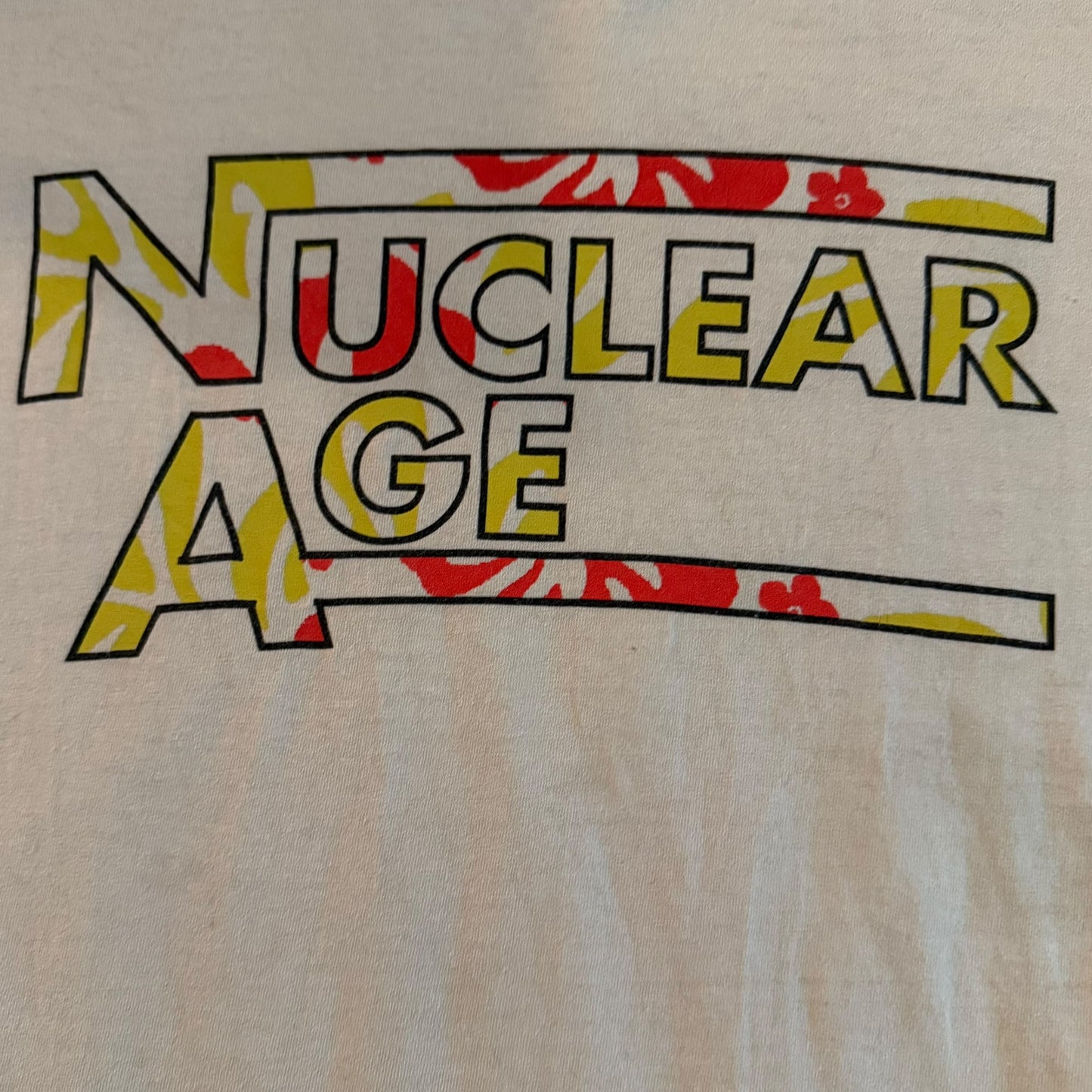 Nuclear Age Hardcore Band Nuke The West White T-Shirt Size S