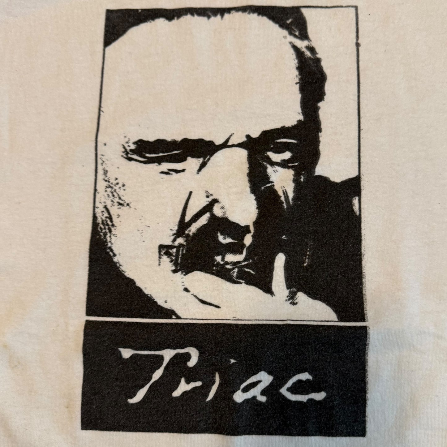 Triac Band In The Blue Room 2007 White T-Shirt Size M Grindcore
