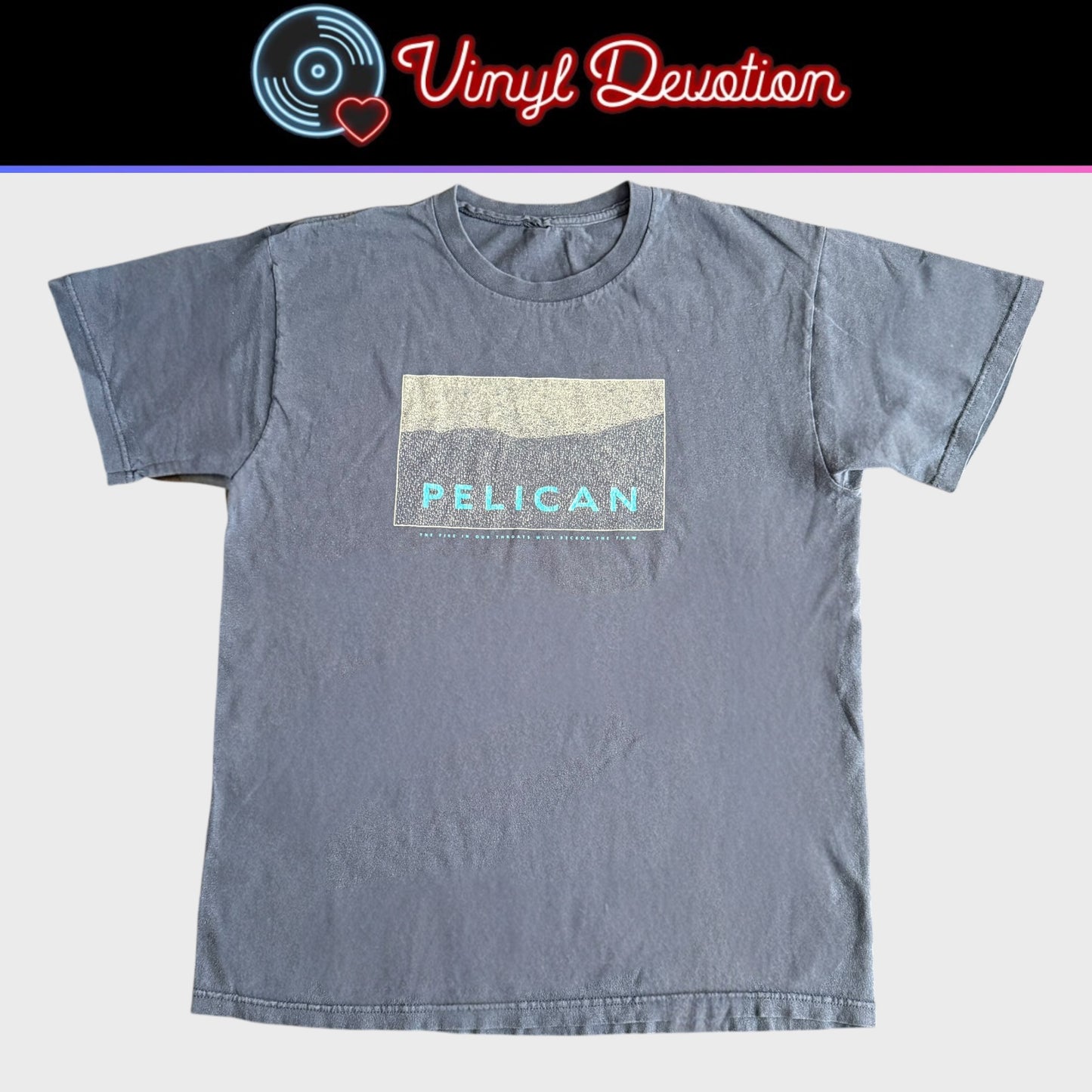 Pelican Band The Fire In Our Throats Will Beckon The Thaw Navy Blue Vintage T-Shirt Size L
