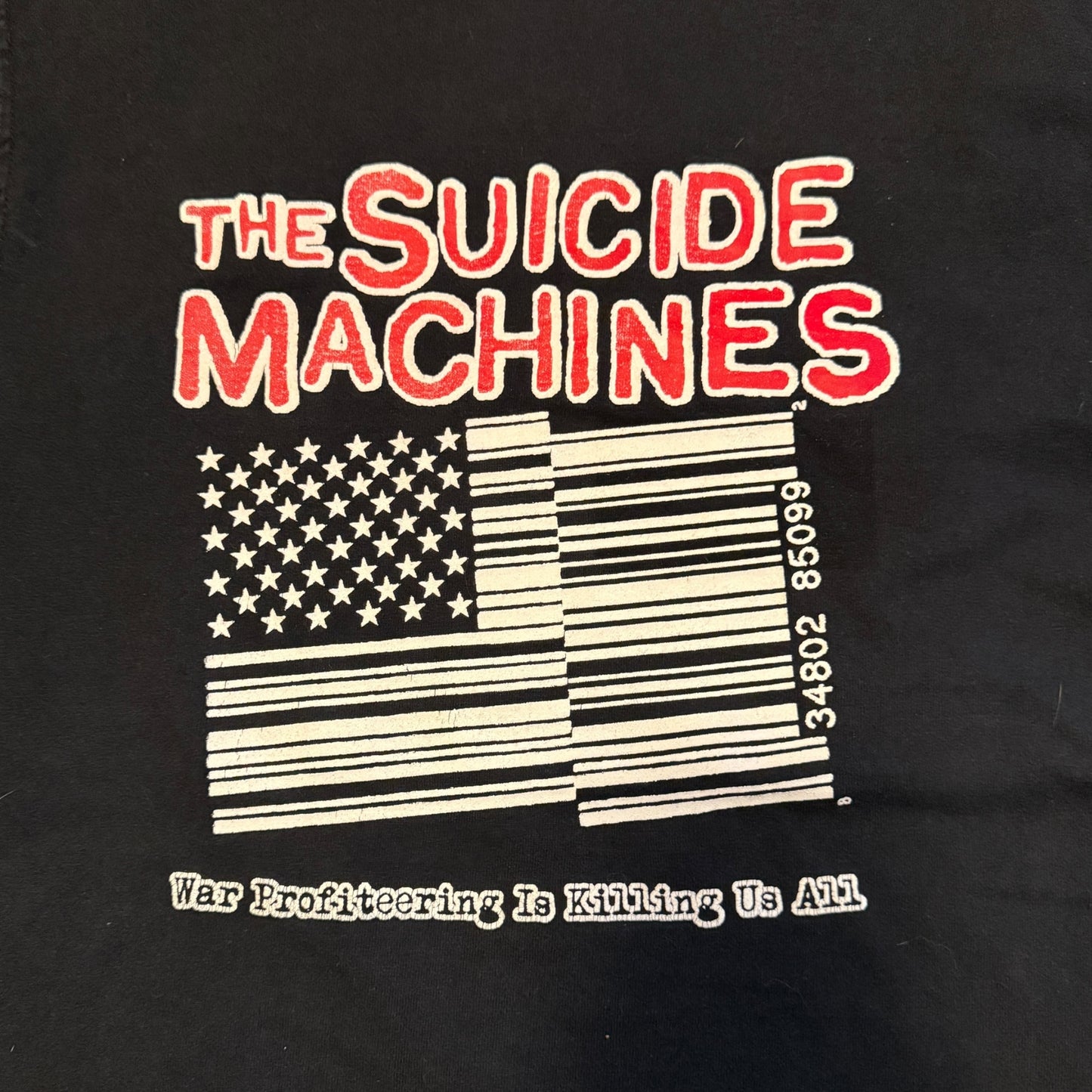The Suicide Machines Band War Profiteering Is Killing Us All Vintage T-Shirt Size S