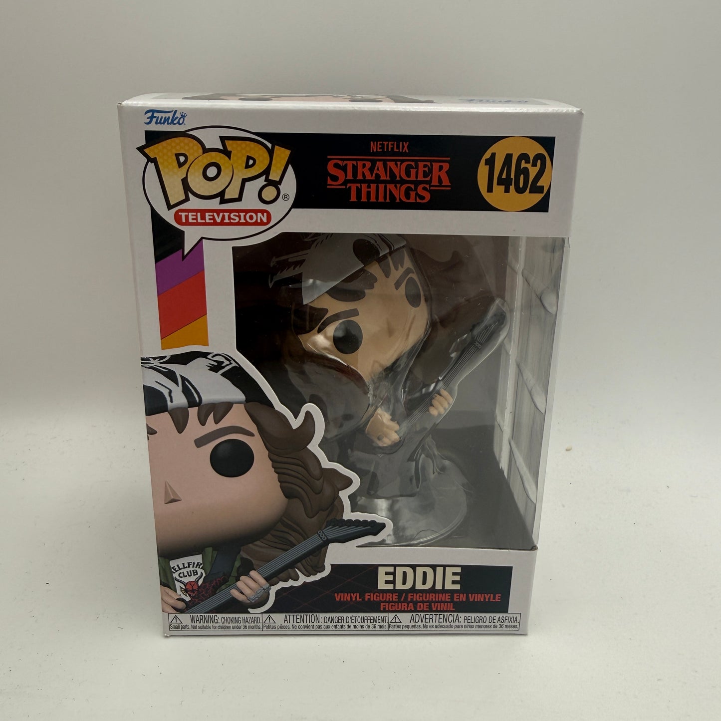 Funko POP! Television Eddie w/Guitar Stranger Things Vinyl Figure #1462