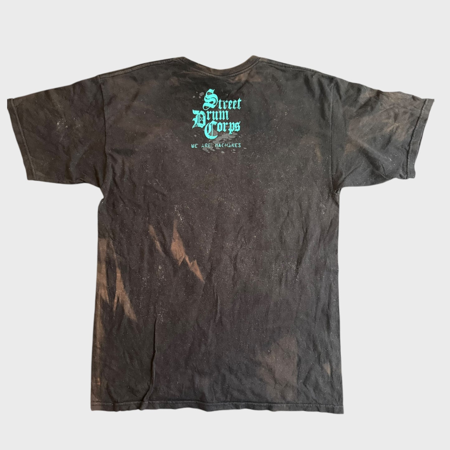 Street Drum Corps Band We Are Machines Black Tie-Dye T-Shirt Size L