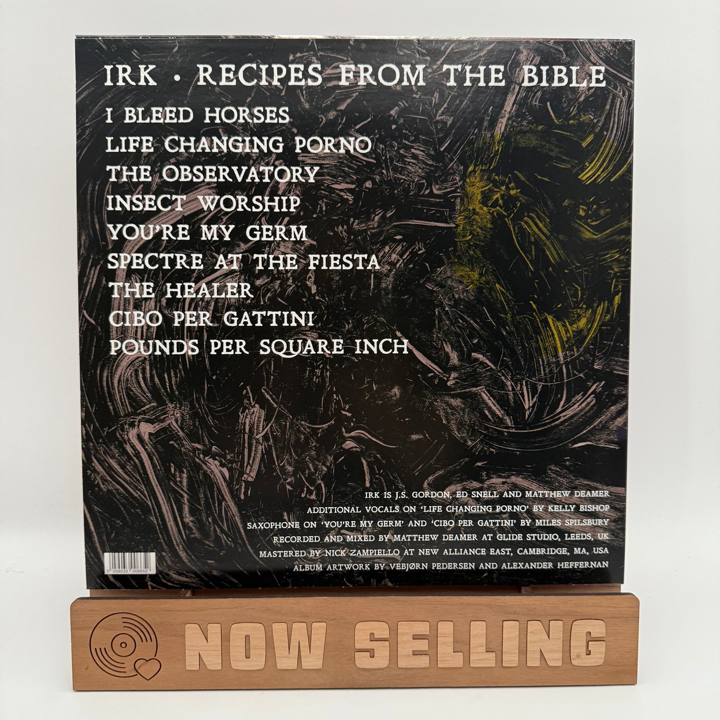 Irk - Recipes From The Bible Vinyl LP Yellow w/ Red Splatter