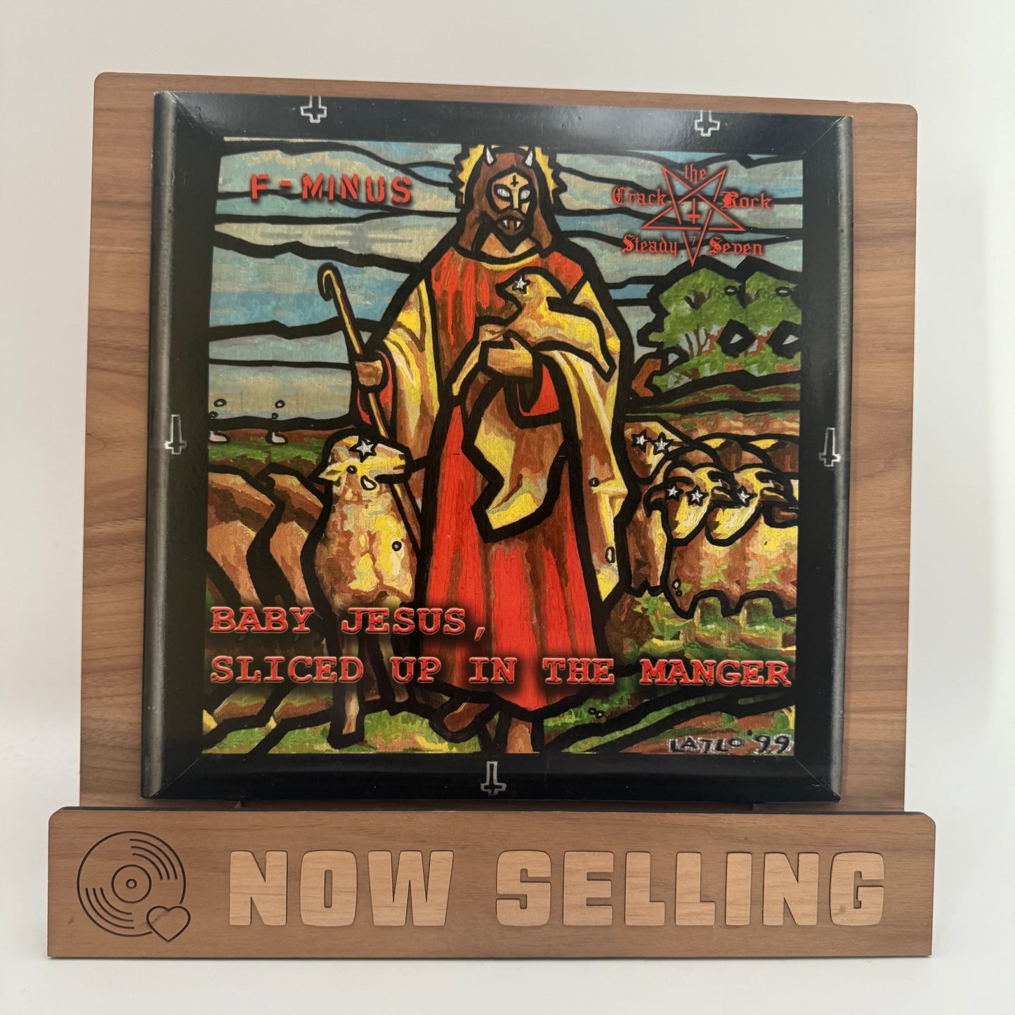 F-Minus / Crack Rock Steady Seven – Baby Jesus Sliced Up In The Manger Vinyl 10" Red Leftover Crack Choking Victim