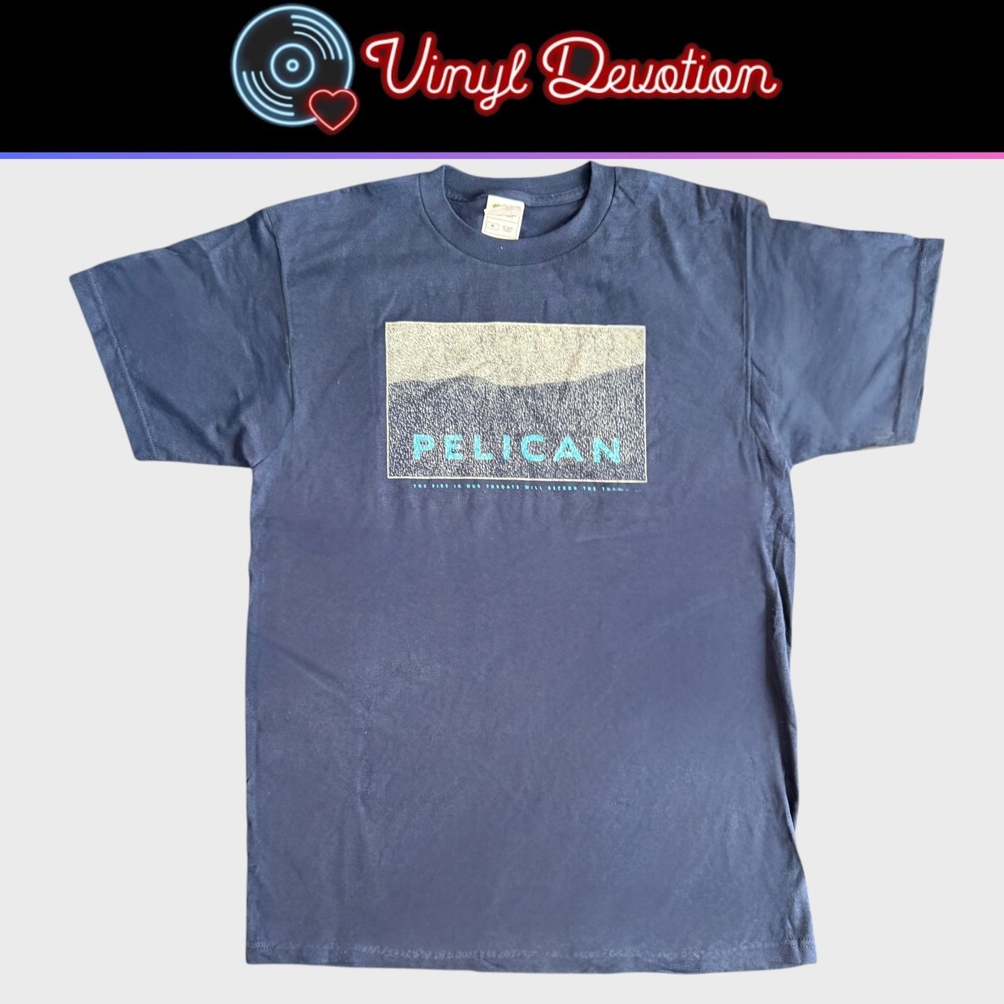 Pelican Band The Fire In Our Throats Will Beckon The Thaw Navy Blue Vintage T-Shirt Size M
