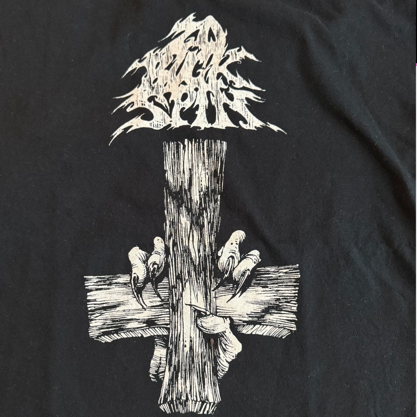 20 Buck Spin Record Label Petrine Cross T-Shirt Size L Fulci Yob Oranssi Pazuzu Tomb Mold