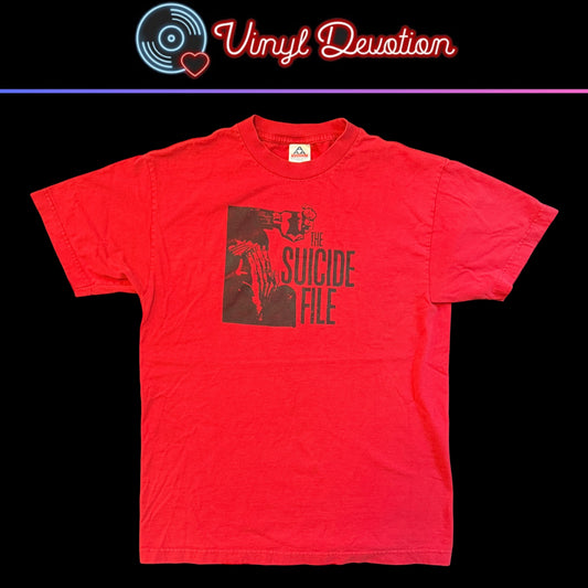 The Suicide File Hardcore Band Crazy Arms Red Vintage T-Shirt Size M American Nightmare