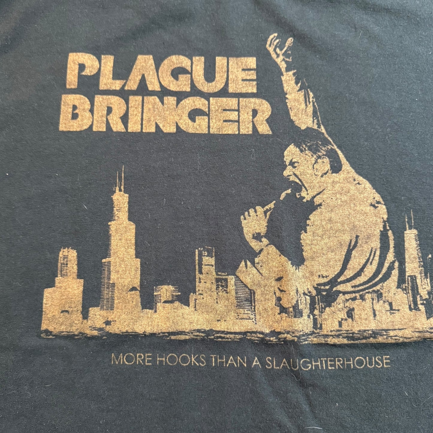 Plague Bringer Band More Hooks Than A Slaughterhouse T-Shirt Size M Hewhocorrupts