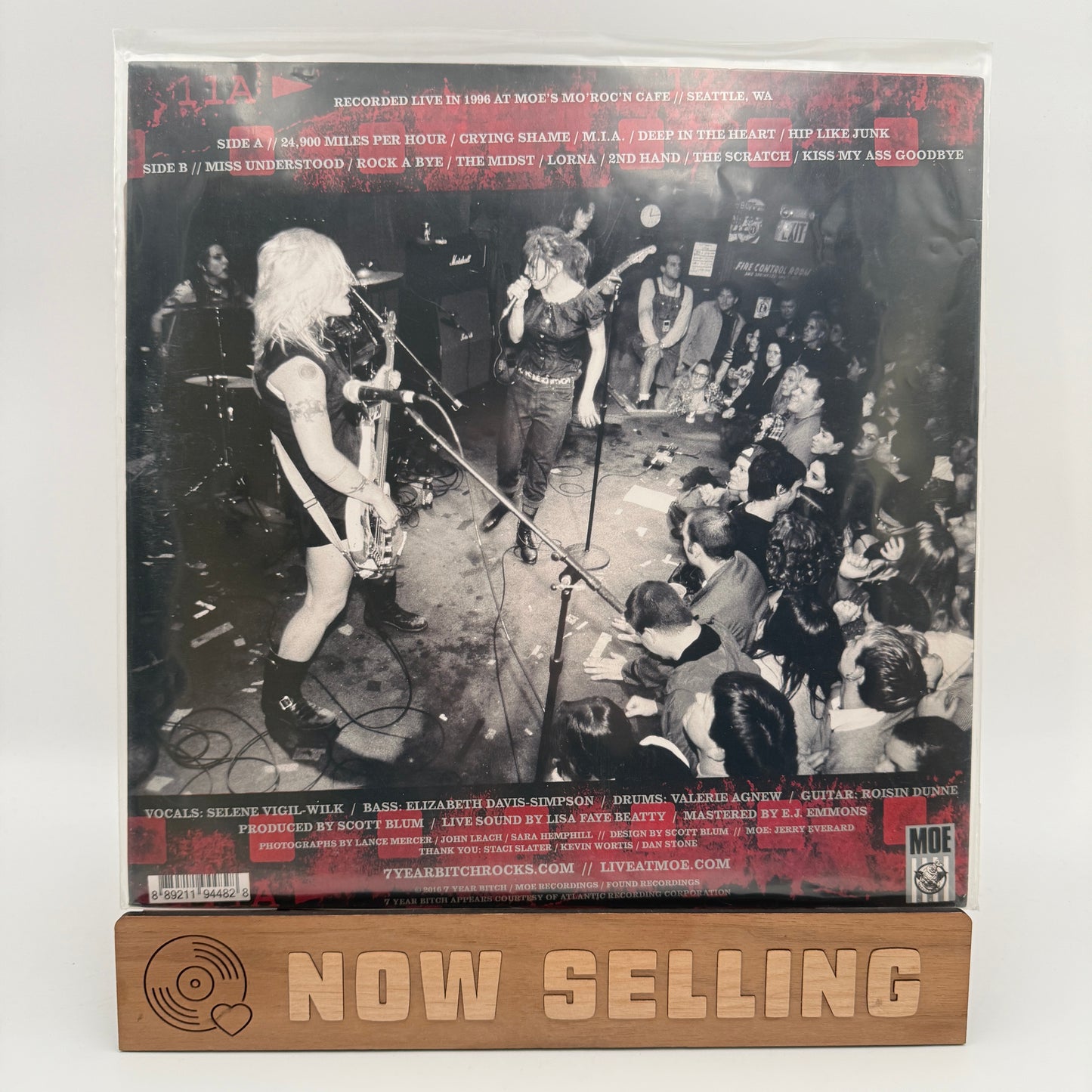 7 Year Bitch - Live At Moe Vinyl LP Red / Black Split