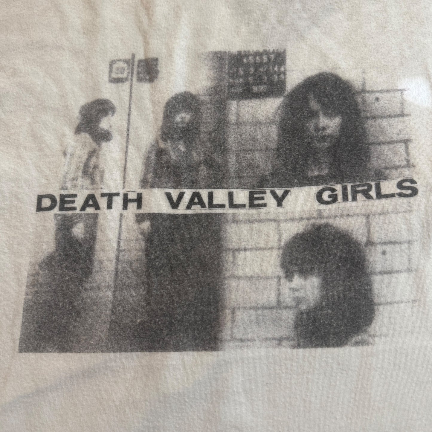 Death Valley Girls Band Mugshot White T-Shirt Size XL