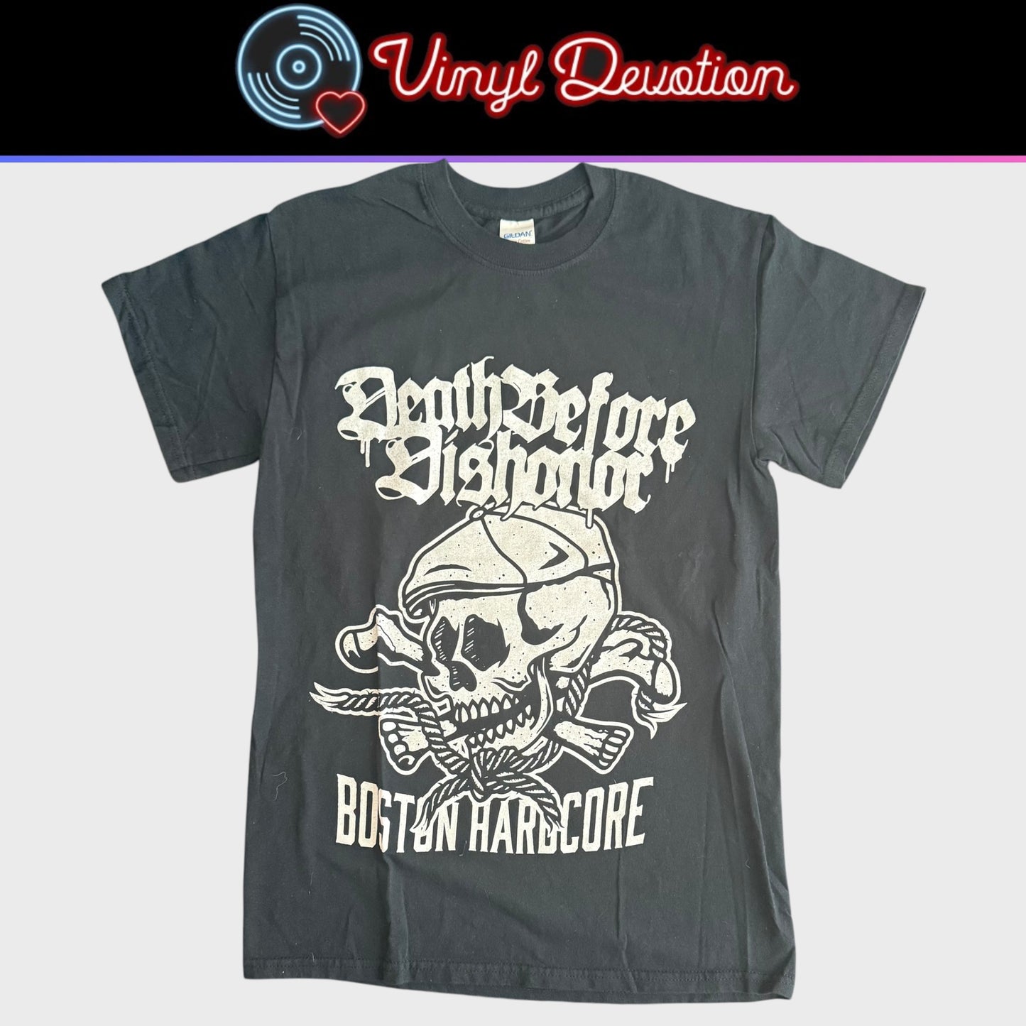 Death Before Dishonor Band Boston Hardcore Skull T-Shirt Size S