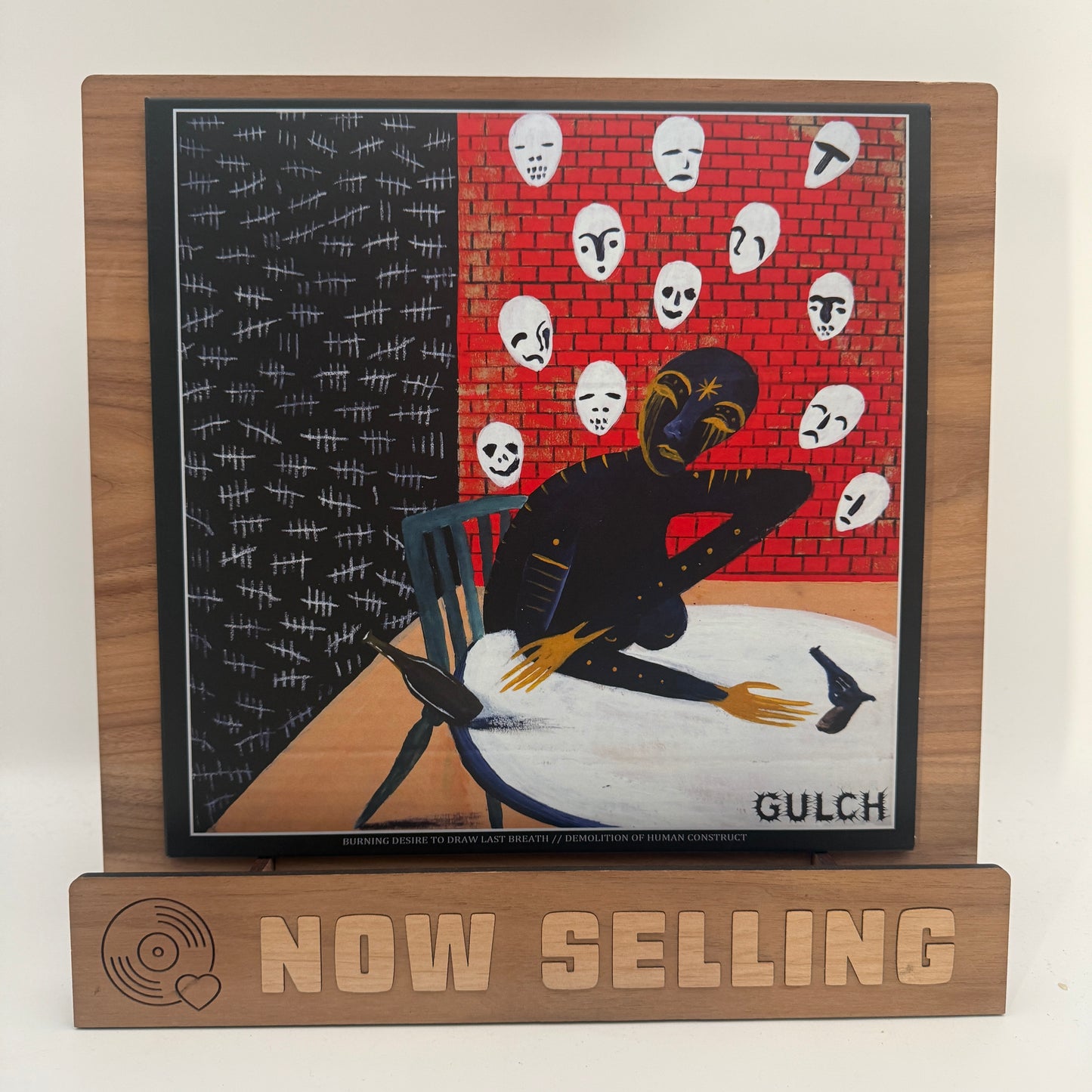 Gulch - Burning Desire To Draw Last Breath // Demolition Of Human Construct Vinyl 10" Clear Smoke