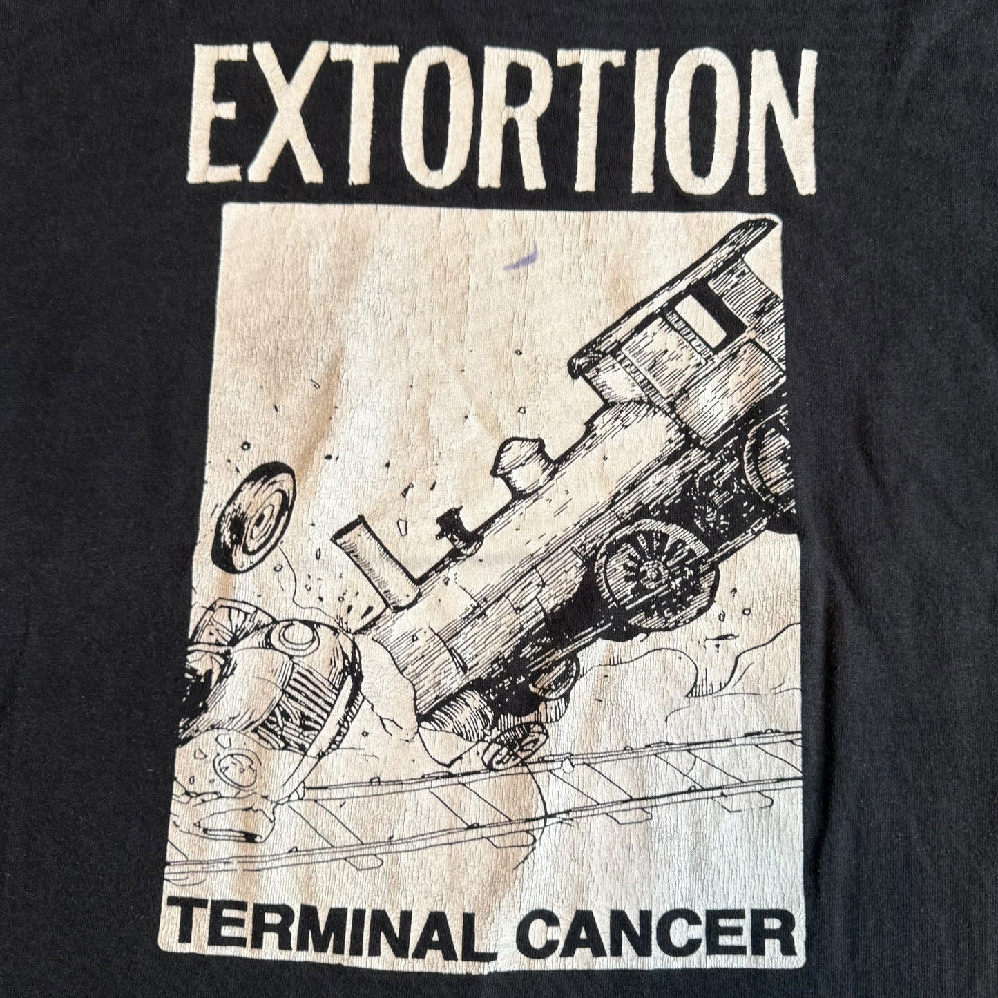 Extortion Band Terminal Cancer T-Shirt Size M