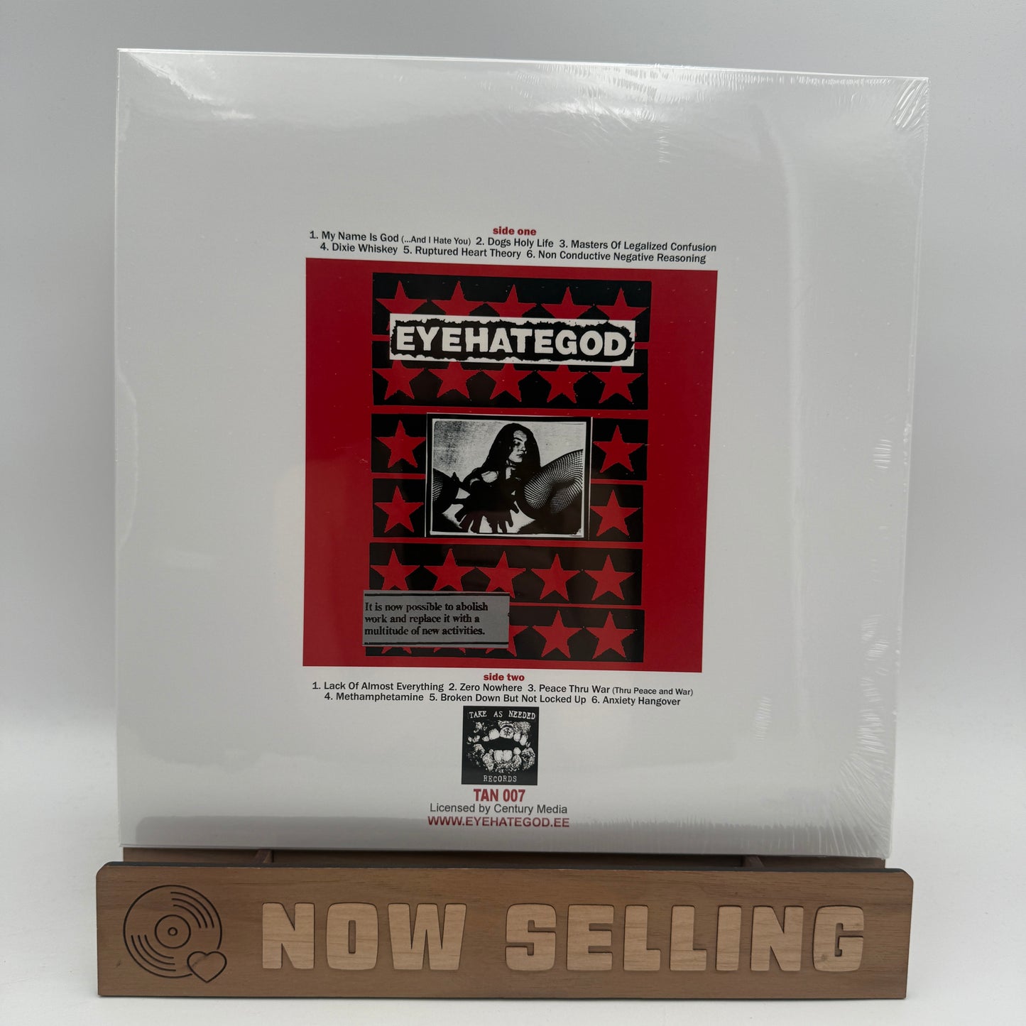 EyeHateGod - Dopesick Vinyl LP Reissue Red Inside Black Ice w/ Bone Splatter SEALED