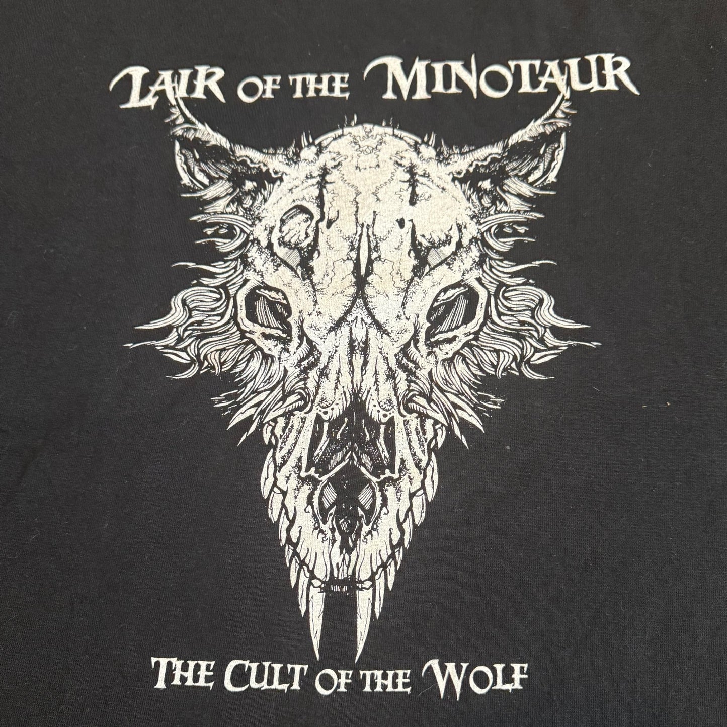 Lair Of The Minotaur Band The Cult Of The Wolf Vintage T-Shirt Size M