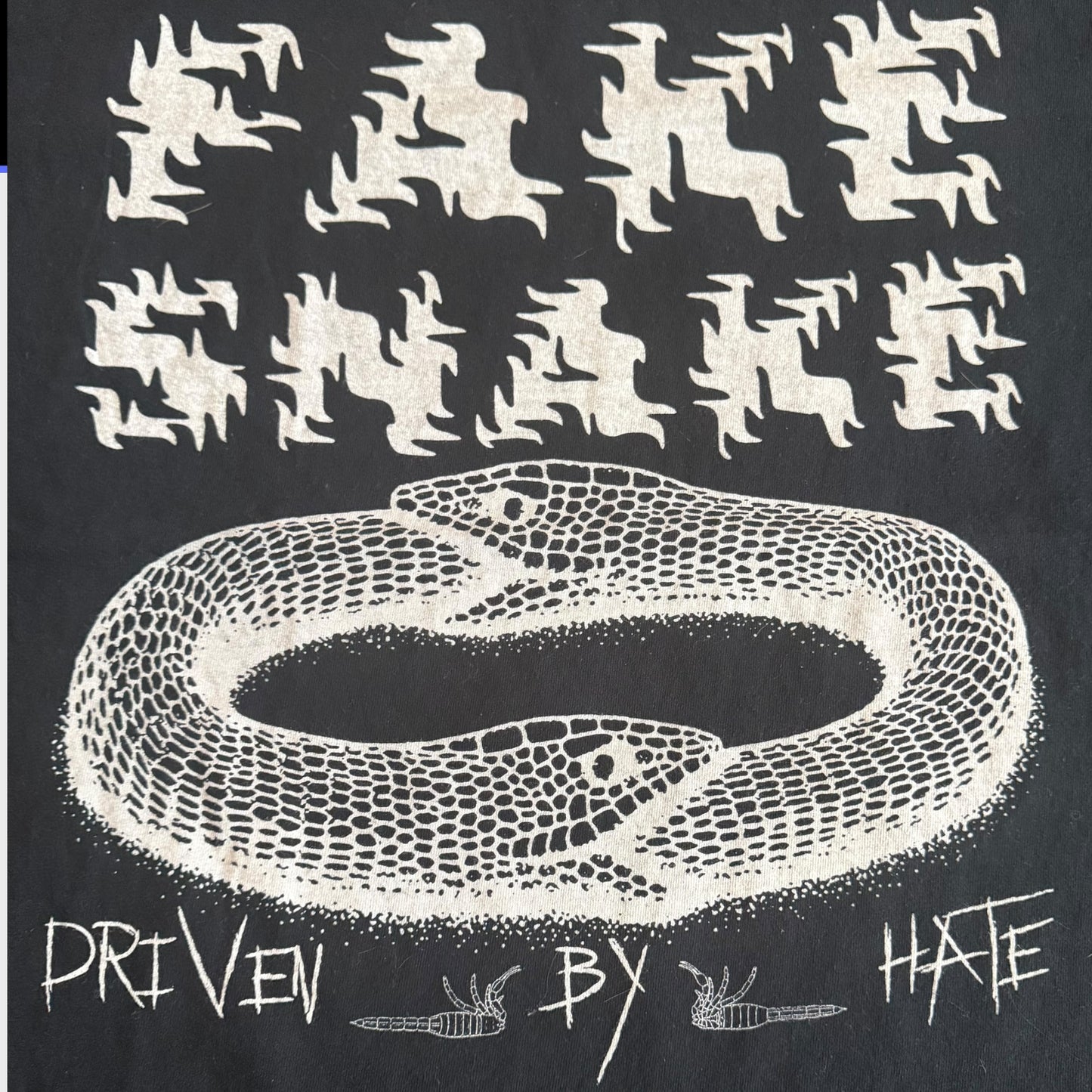 Fake Snake Band Driven By Hate T-Shirt Size L Industrial / Noise