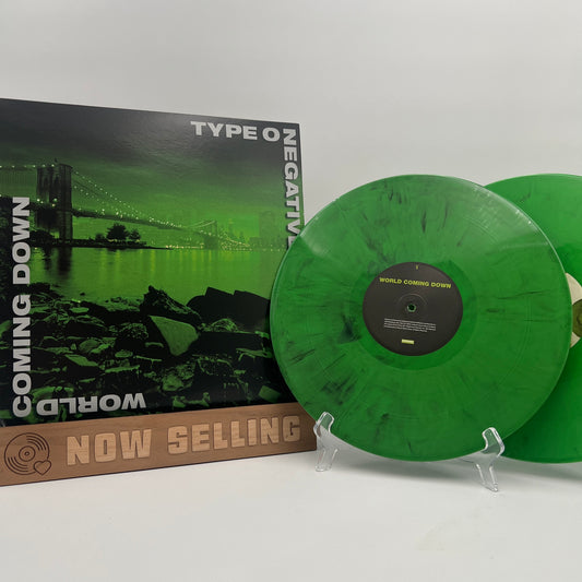 Type O Negative - World Coming Down Vinyl LP Green / Black Mixed Run Out Groove