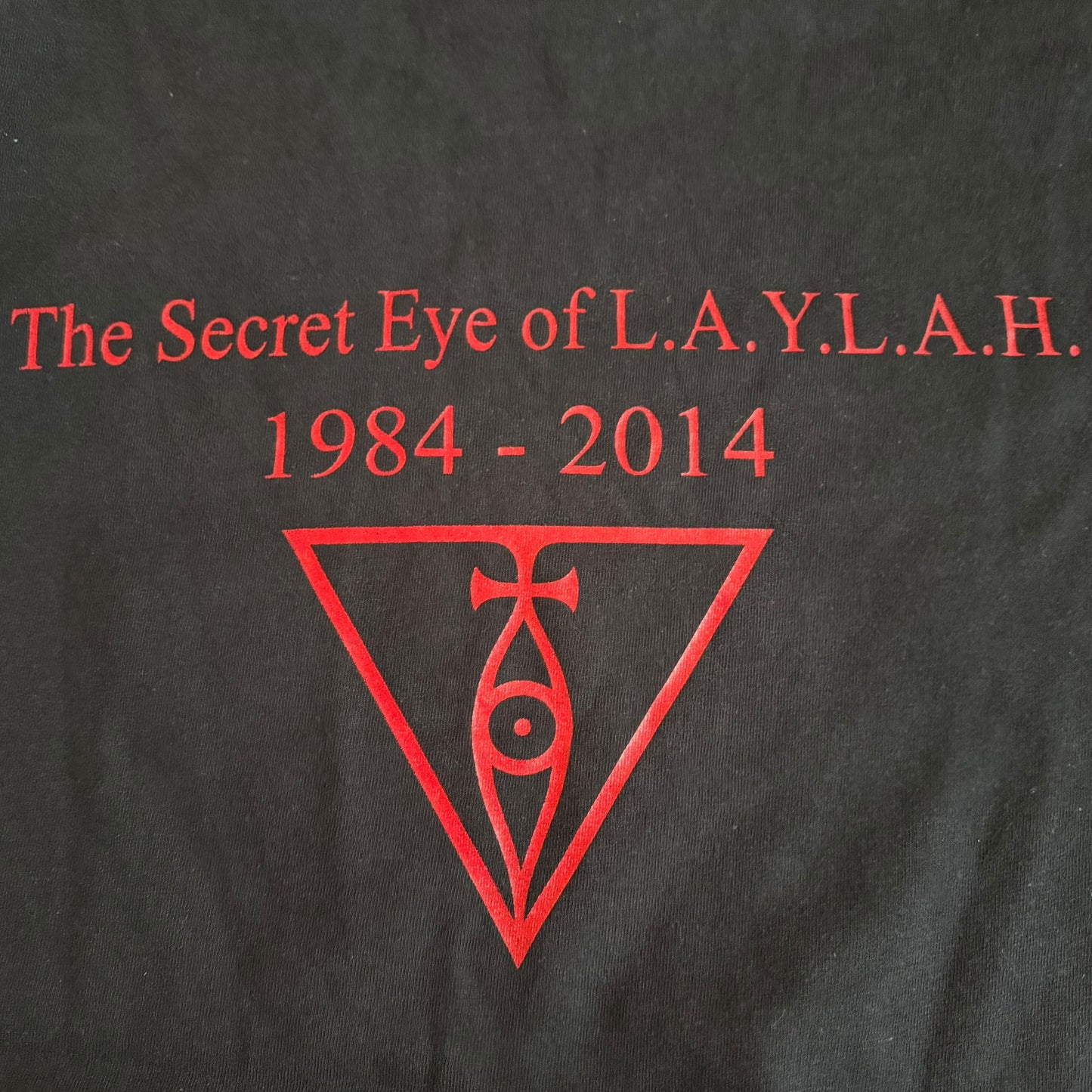 Zero Kama Band The Secret Eye Of L.A.Y.L.A.H. 1984-2014 30th Anniv T-Shirt Size XL