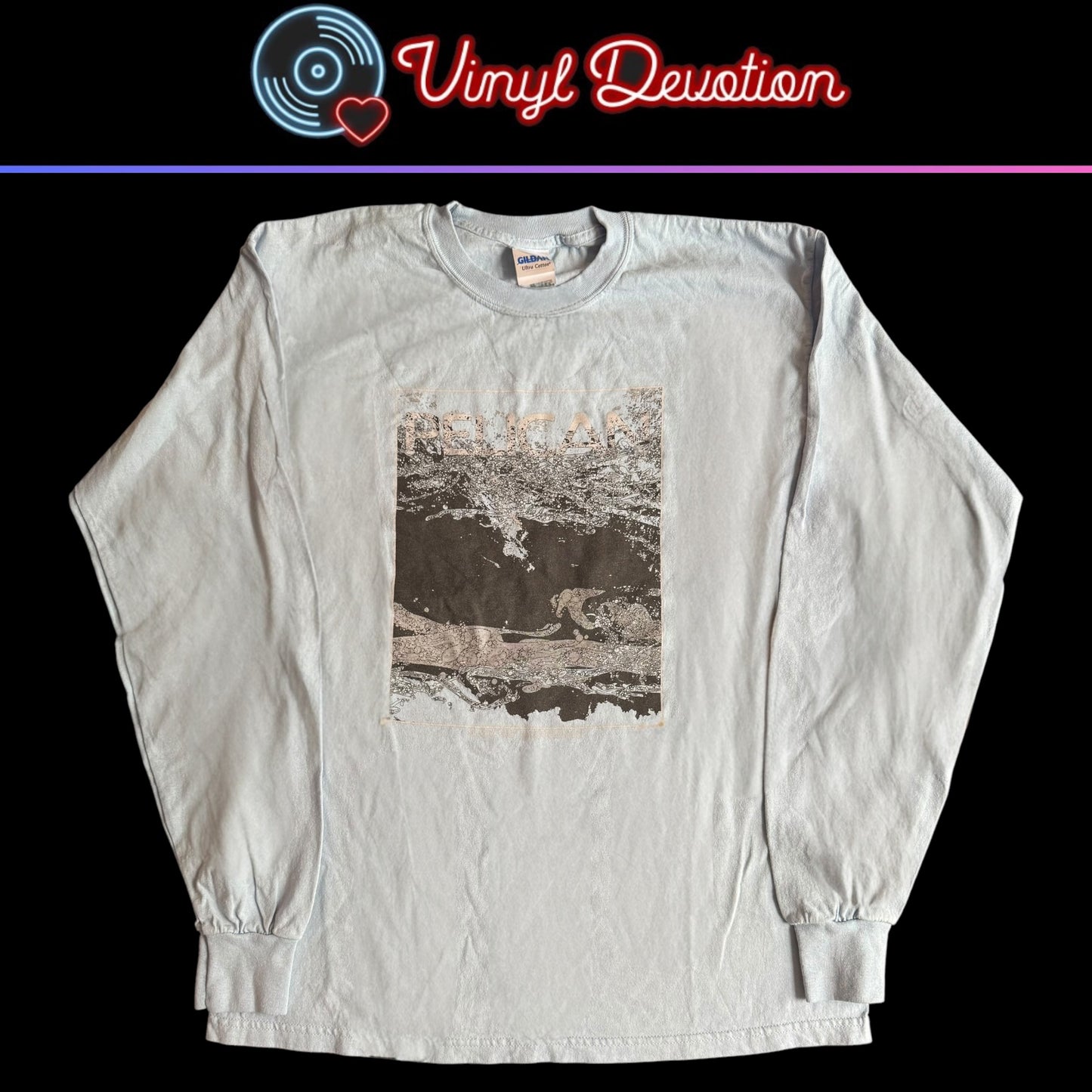 Pelican Band Pink Mammoth / End Of Seasons Baby Blue Long Sleeve T-Shirt Size L