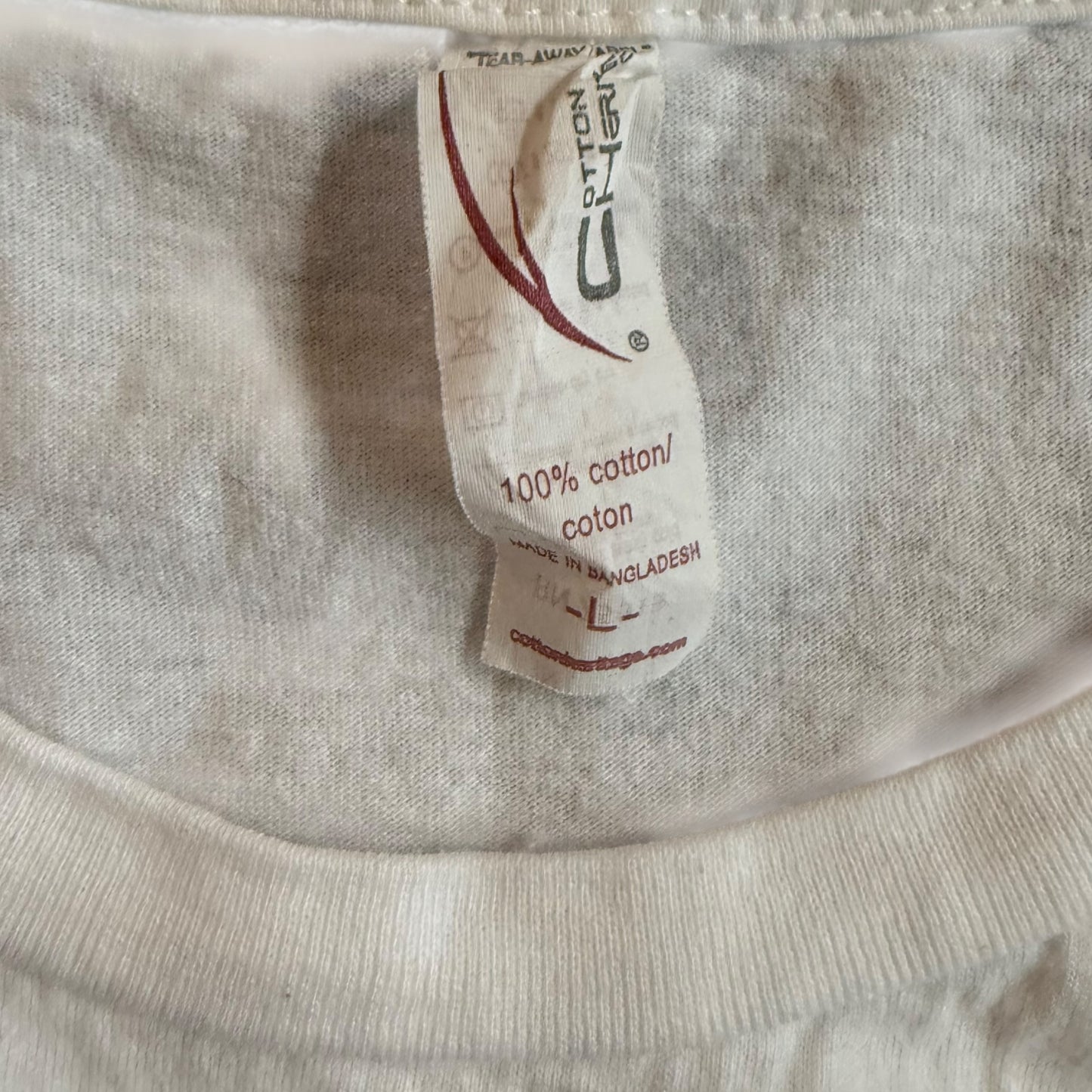 Loose Grip Record Label White T-Shirt L