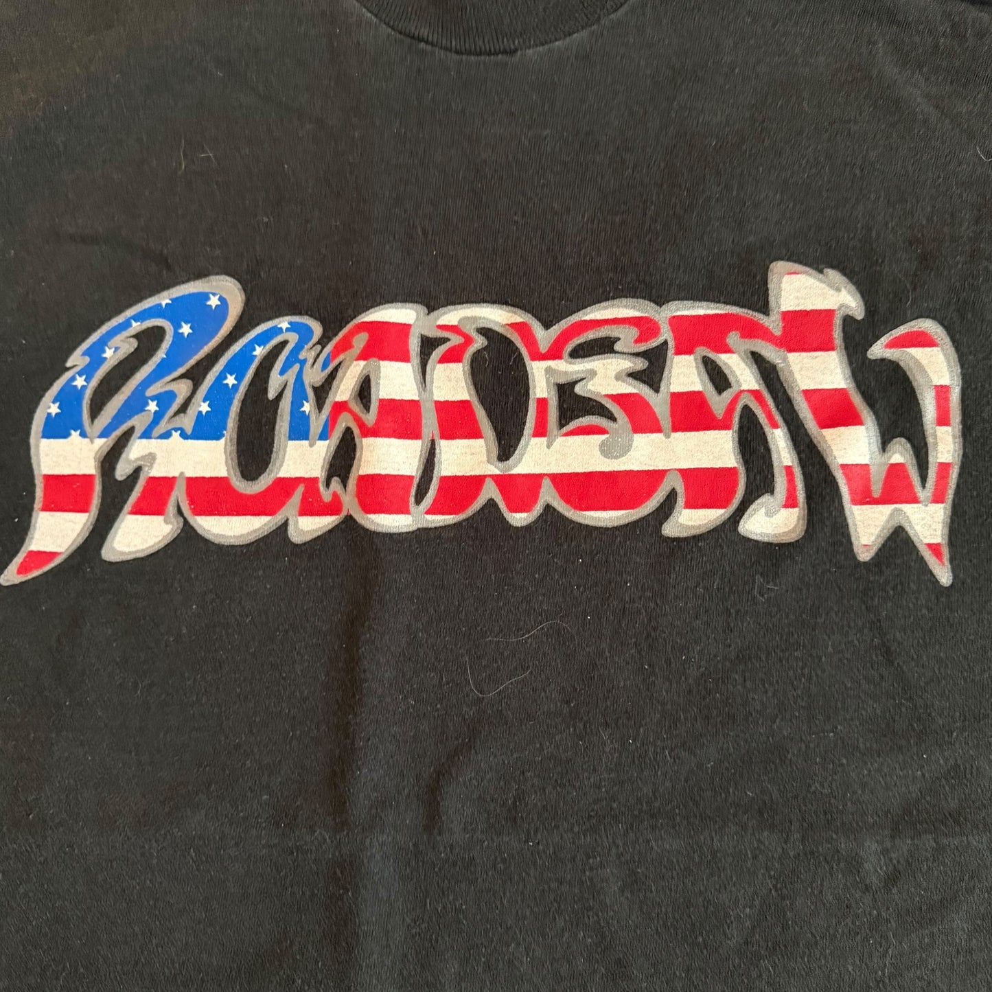 Roadsaw Band American Flag Logo Vintage T-Shirt Size M
