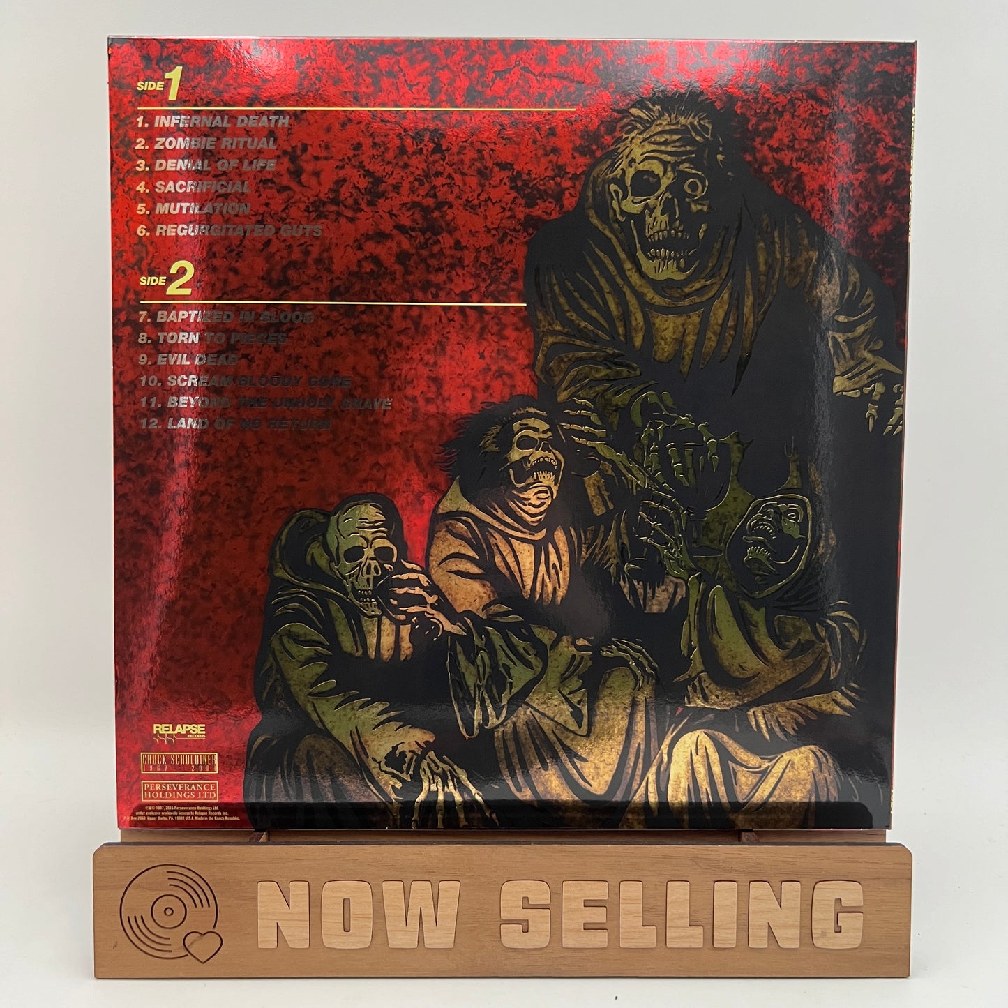 Death - Scream Bloody Gore Vinyl LP Custom Tri-Color Merge w/ Splatter Foil Sleeve