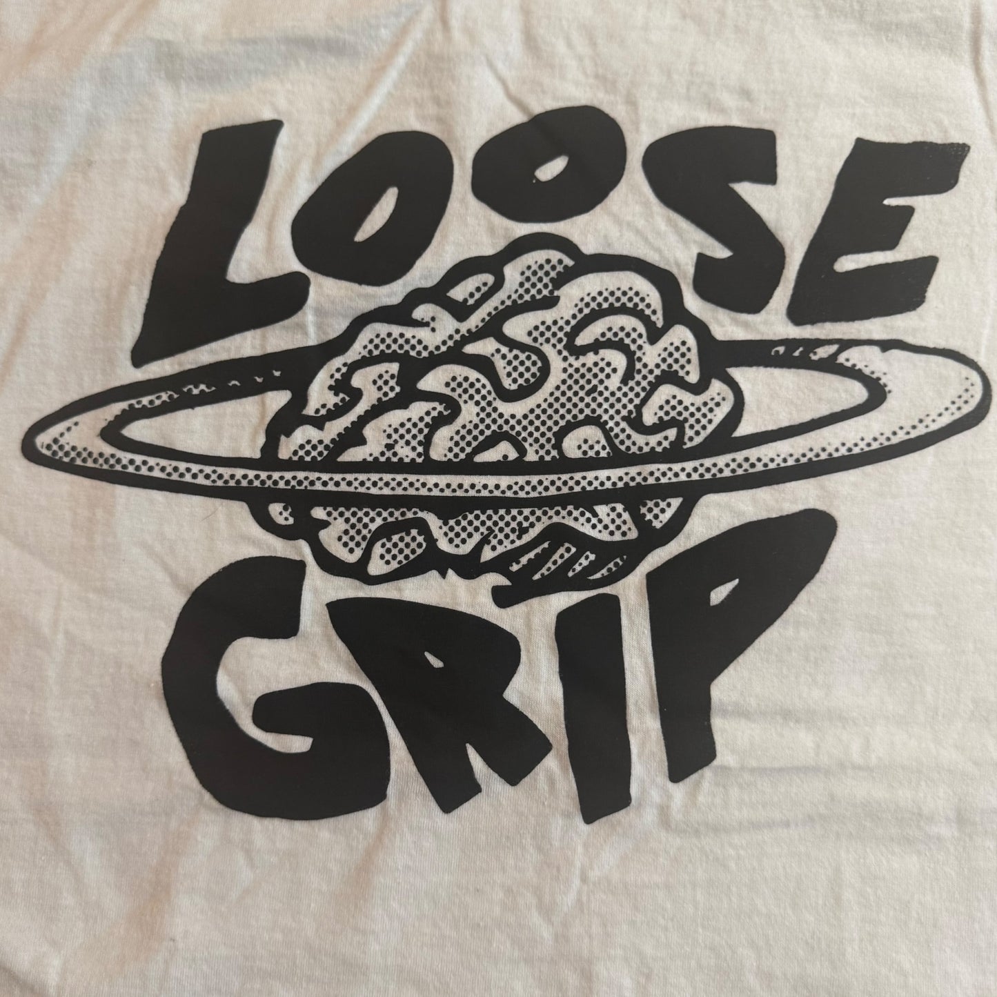Loose Grip Record Label White T-Shirt L
